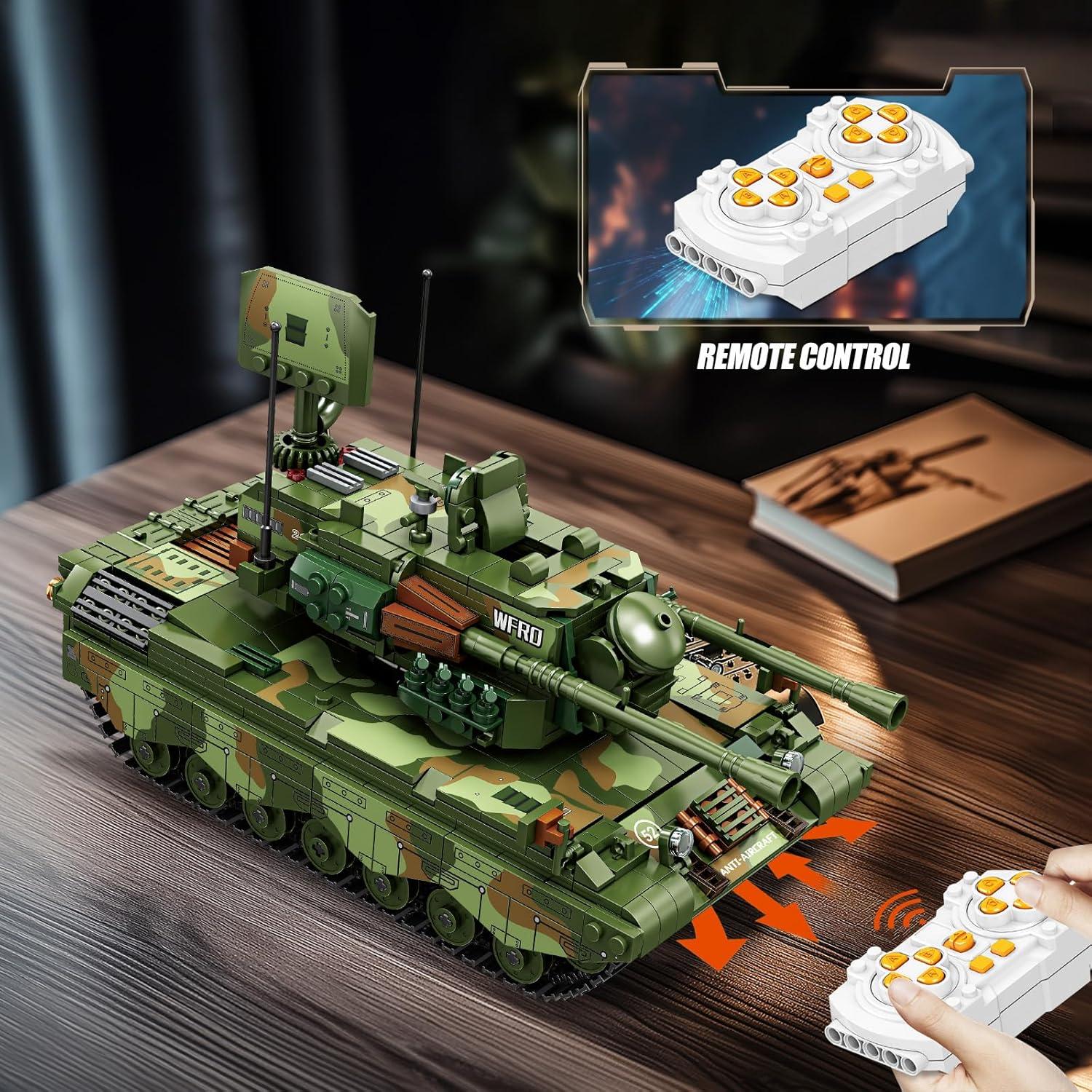 Set de Bloques de Construcción Tanque Militar RC 1101 Piezas