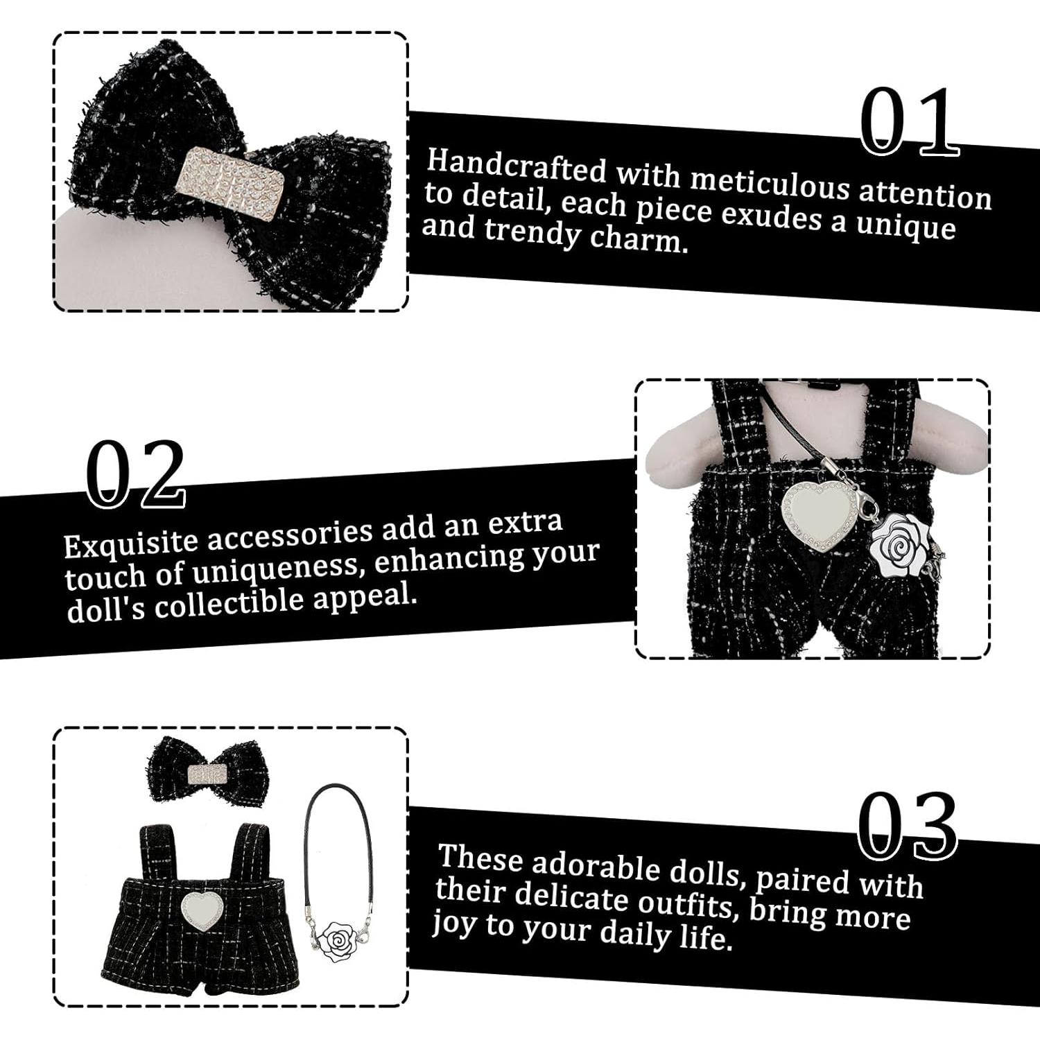 Ropa de Muñeca Linda Genovega para Labubu 17 cm Accesorios