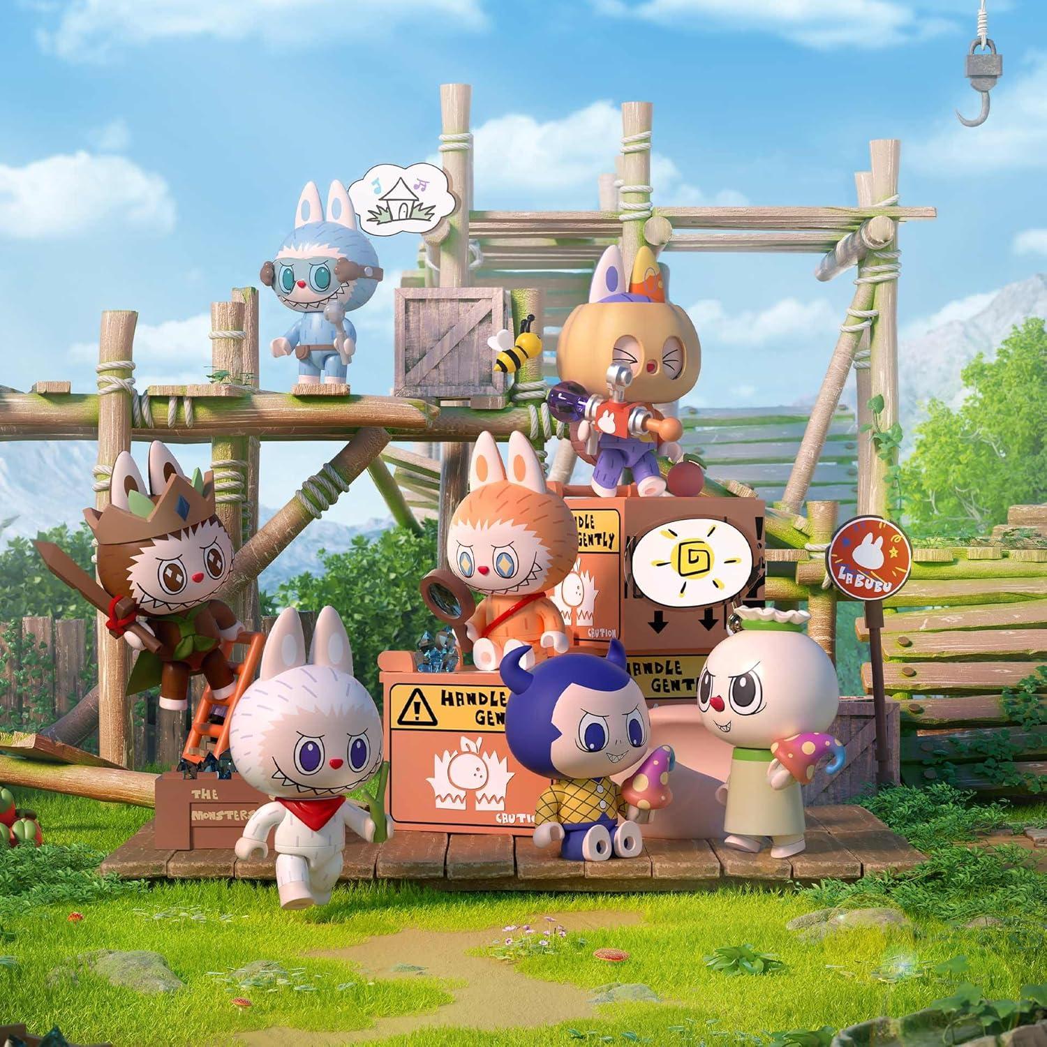 Set de Juguetes de Construcción Labubu - Base Secreta del Bosque