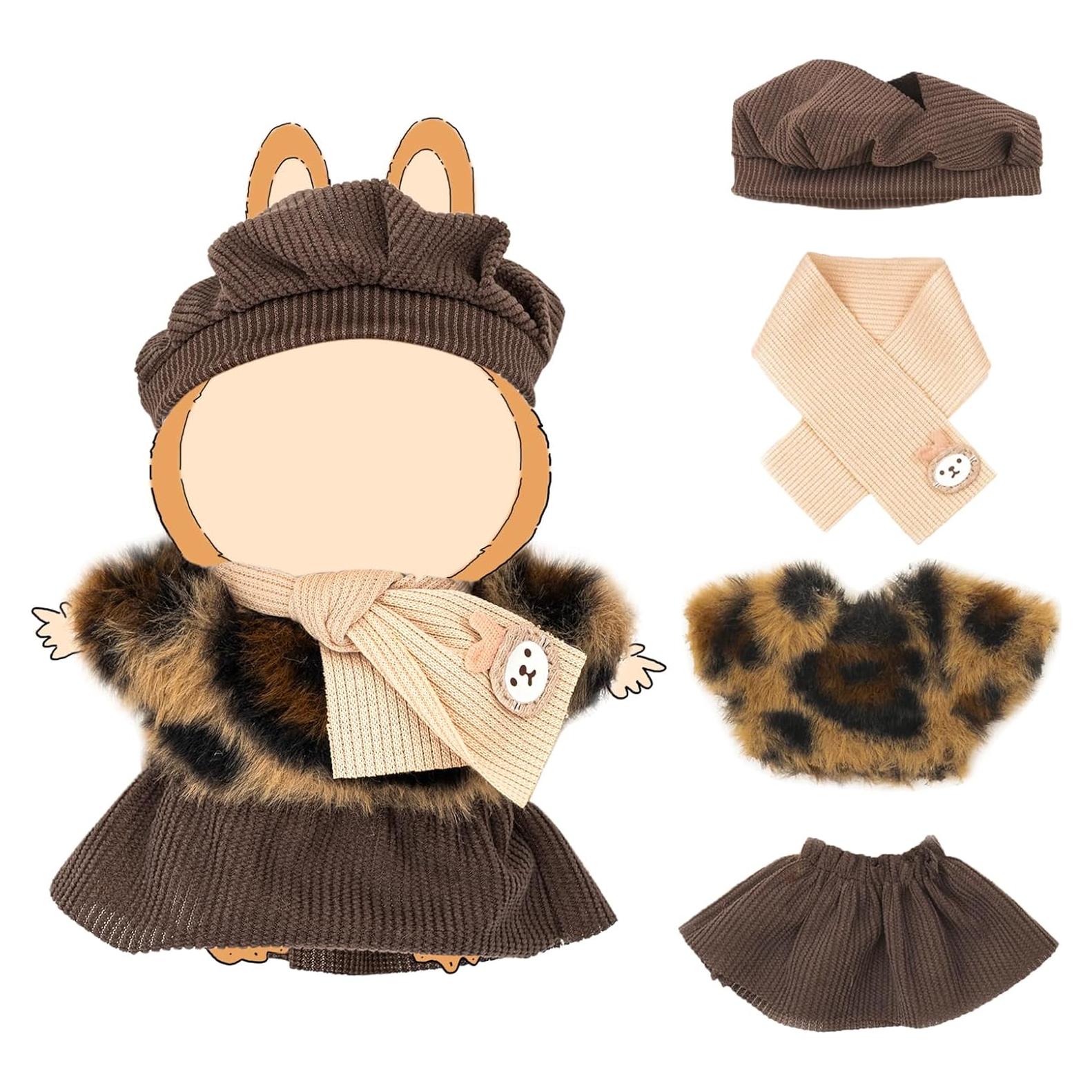 Conjunto de Ropa para Muñecas Labubu 17cm con Accesorios