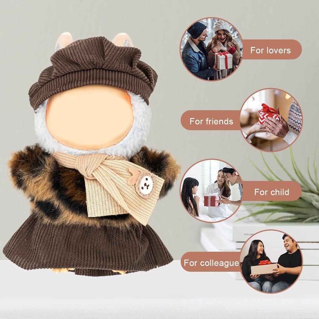 Conjunto de Ropa para Muñecas Labubu 17cm con Accesorios