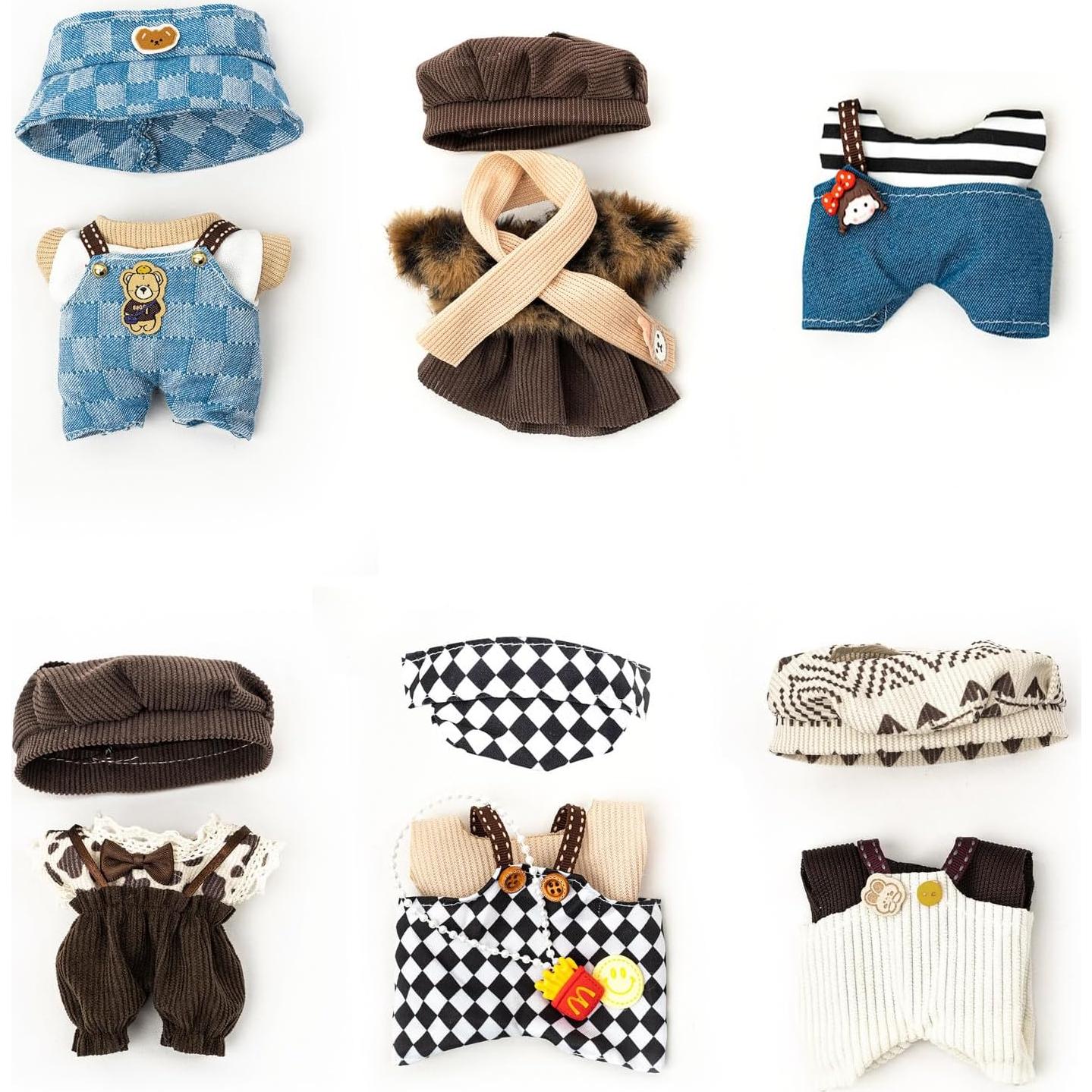 Conjunto de Ropa para Muñecas Labubu 17cm con Accesorios