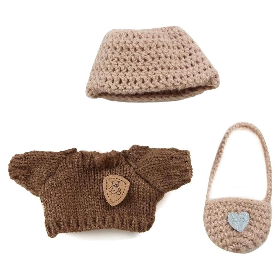 Conjunto de Ropa para Muñeca 17cm Hecho a Mano con Accesorios