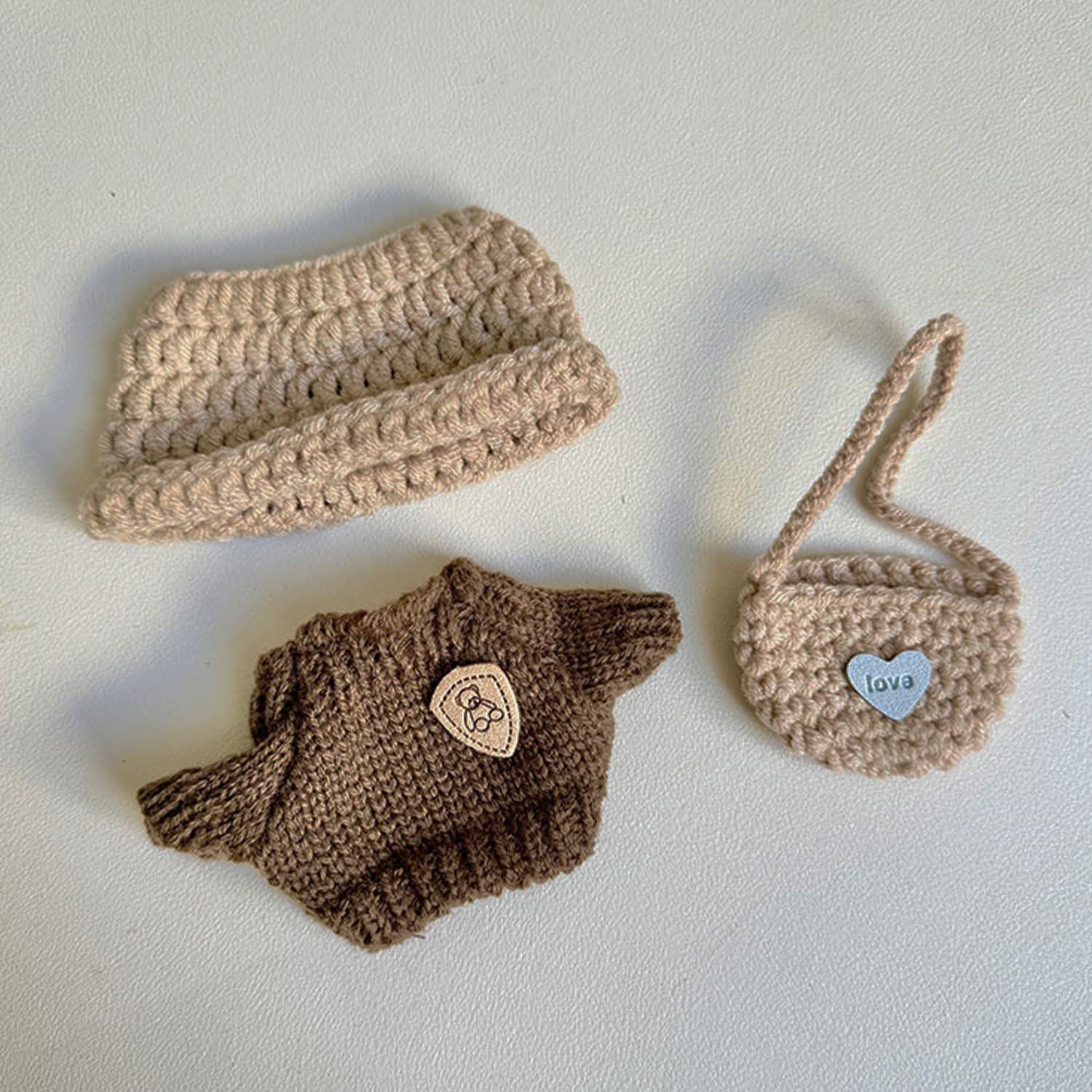 Conjunto de Ropa para Muñeca 17cm Hecho a Mano con Accesorios