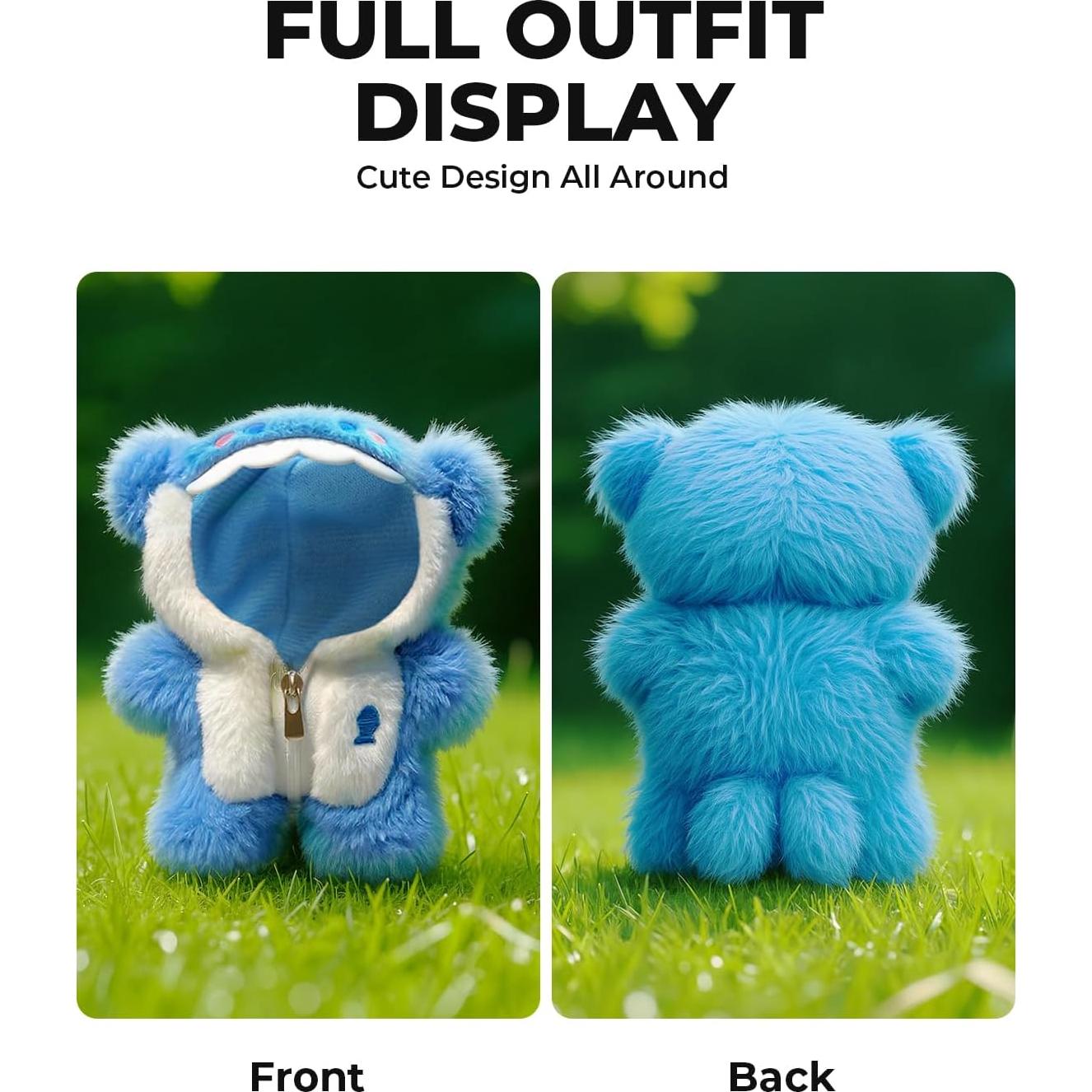 Disfraz de tiburón para muñecas 17cm LaeFae con capucha