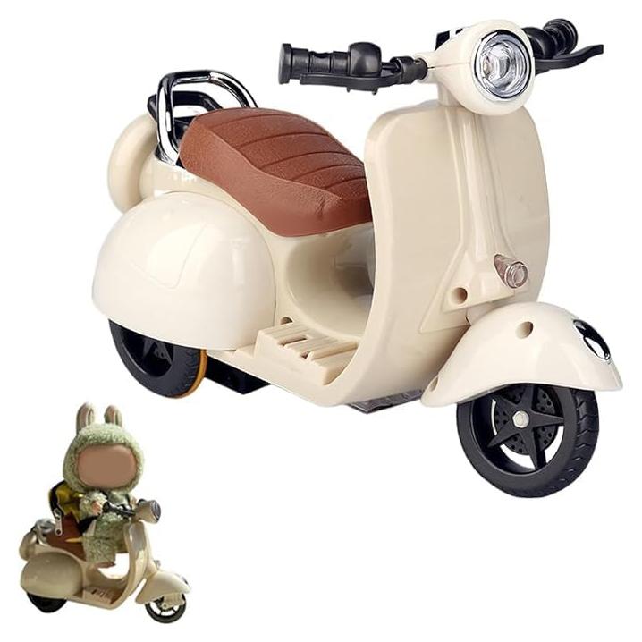 Scooter Juguete Interactivo Labubu con Luz y Música - Blanco