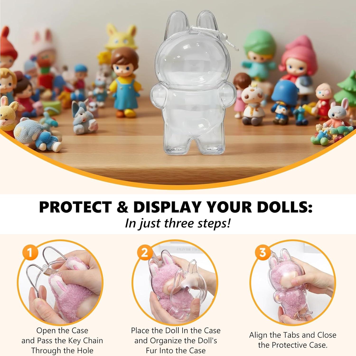 Funda Protectora Acrílica EAVAN para Figuras de Pie 17cm - 2 Pcs