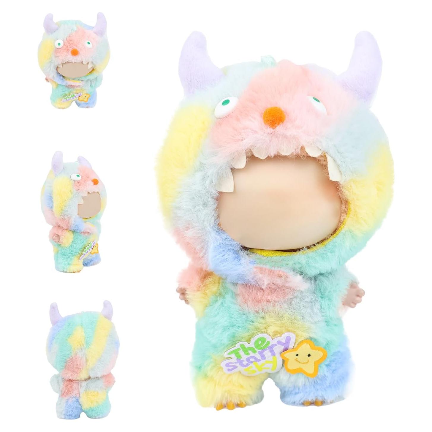 Ropa para muñeca Labubu 17cm Traje Monstruo Colorido