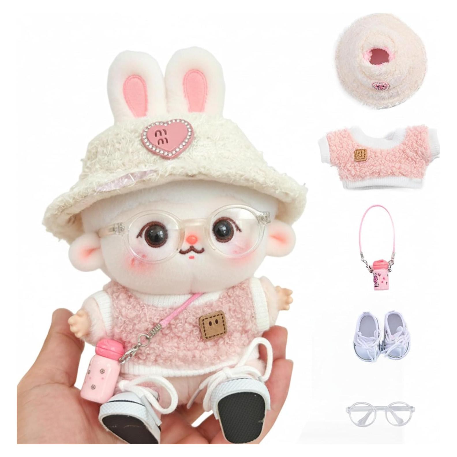 Conjunto de Ropa para Muñeca 17cm Genérico + Sombrero y Accesorios