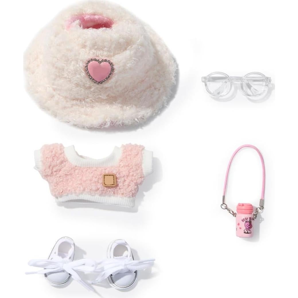 Conjunto de Ropa para Muñeca 17cm Genérico + Sombrero y Accesorios