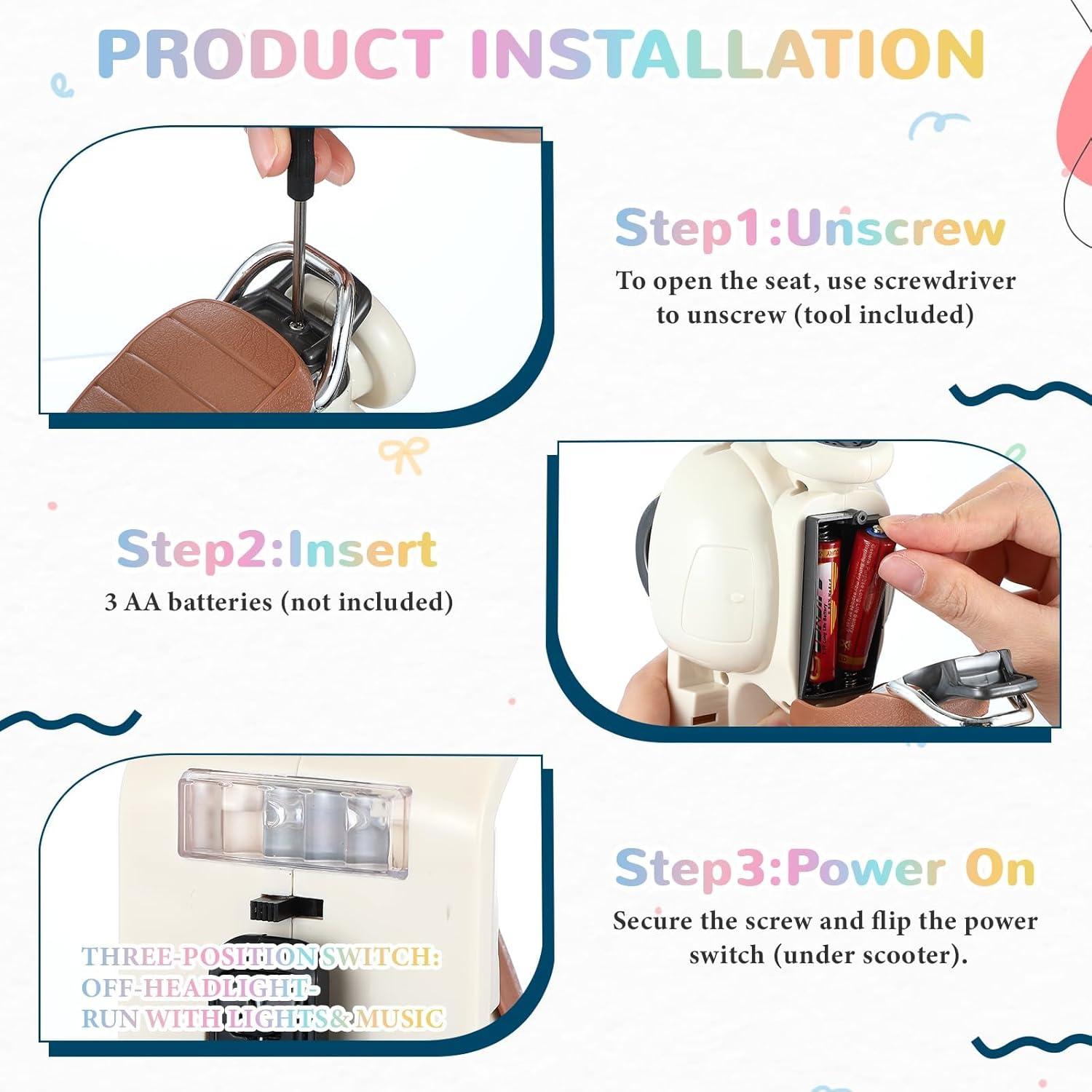 Scooter Eléctrico Interactivo Labubu con Luz y Música