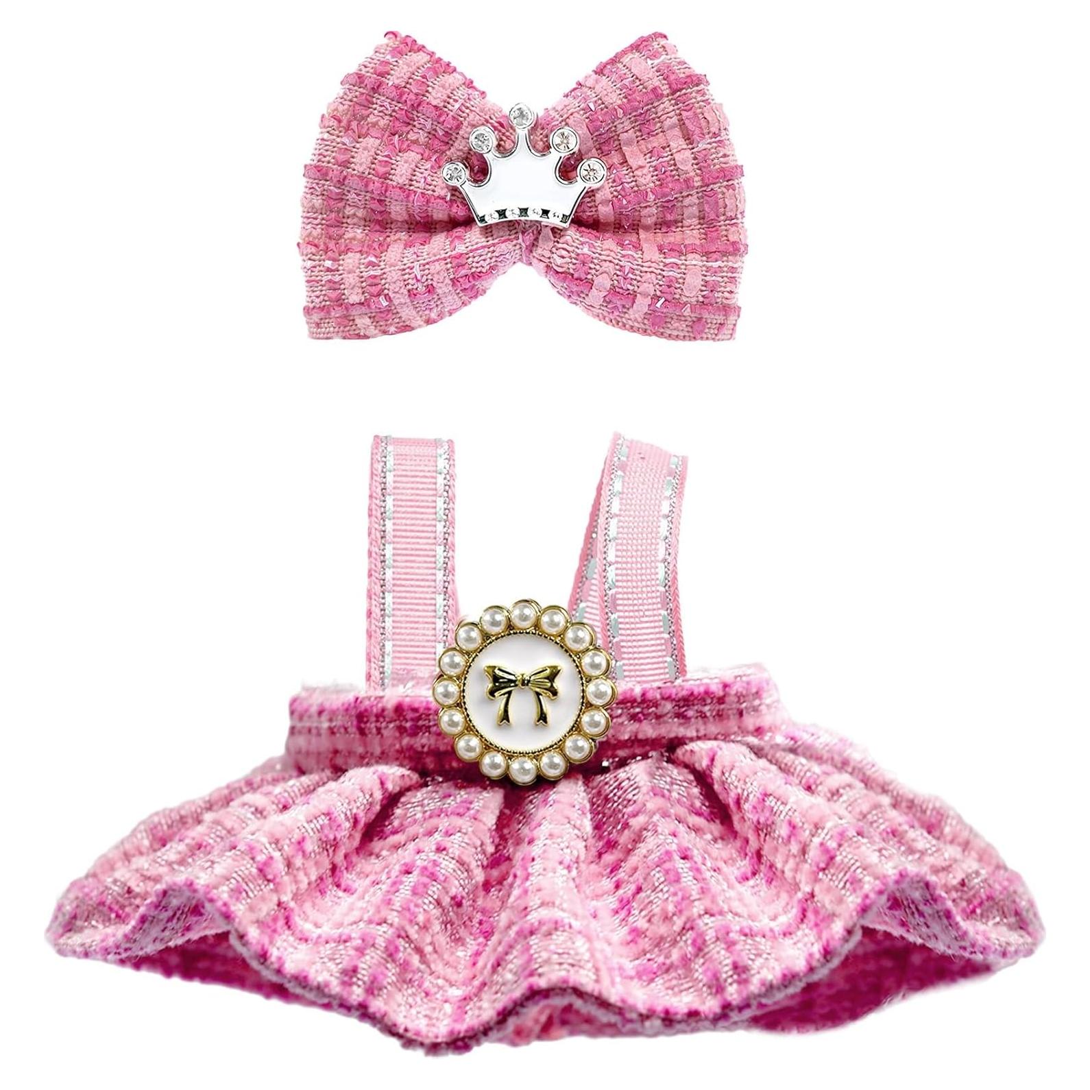 Clothes for LABUBU 17cm Doll (NO Doll),Outfit for LABUBU,Dress and Hairpin Set for LABUBU Dress Up,Accessories for LABUBU