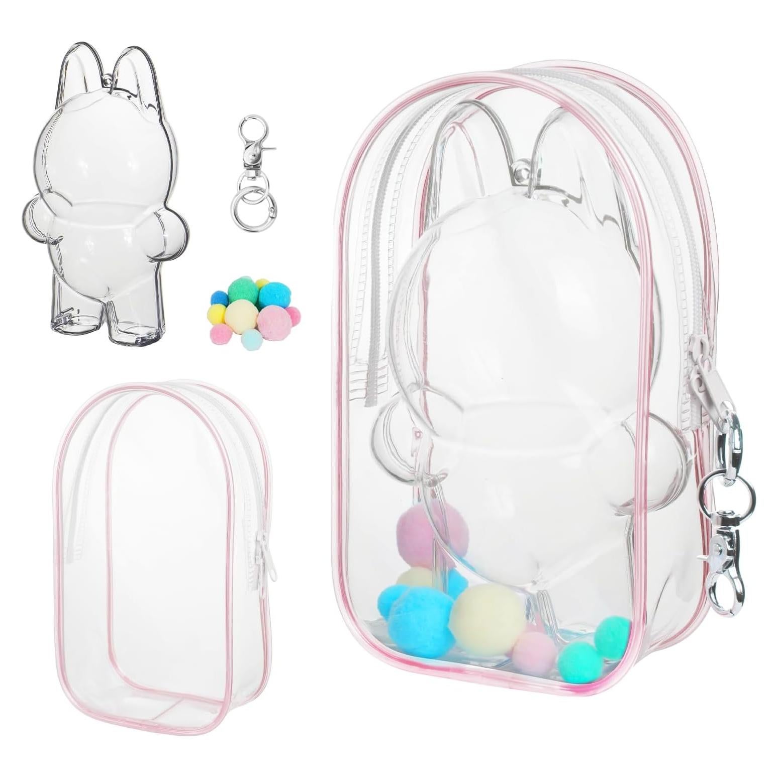 Bolsa de Exhibición Clara para Muñecas LABUBU 20.3x6.4x10.2cm