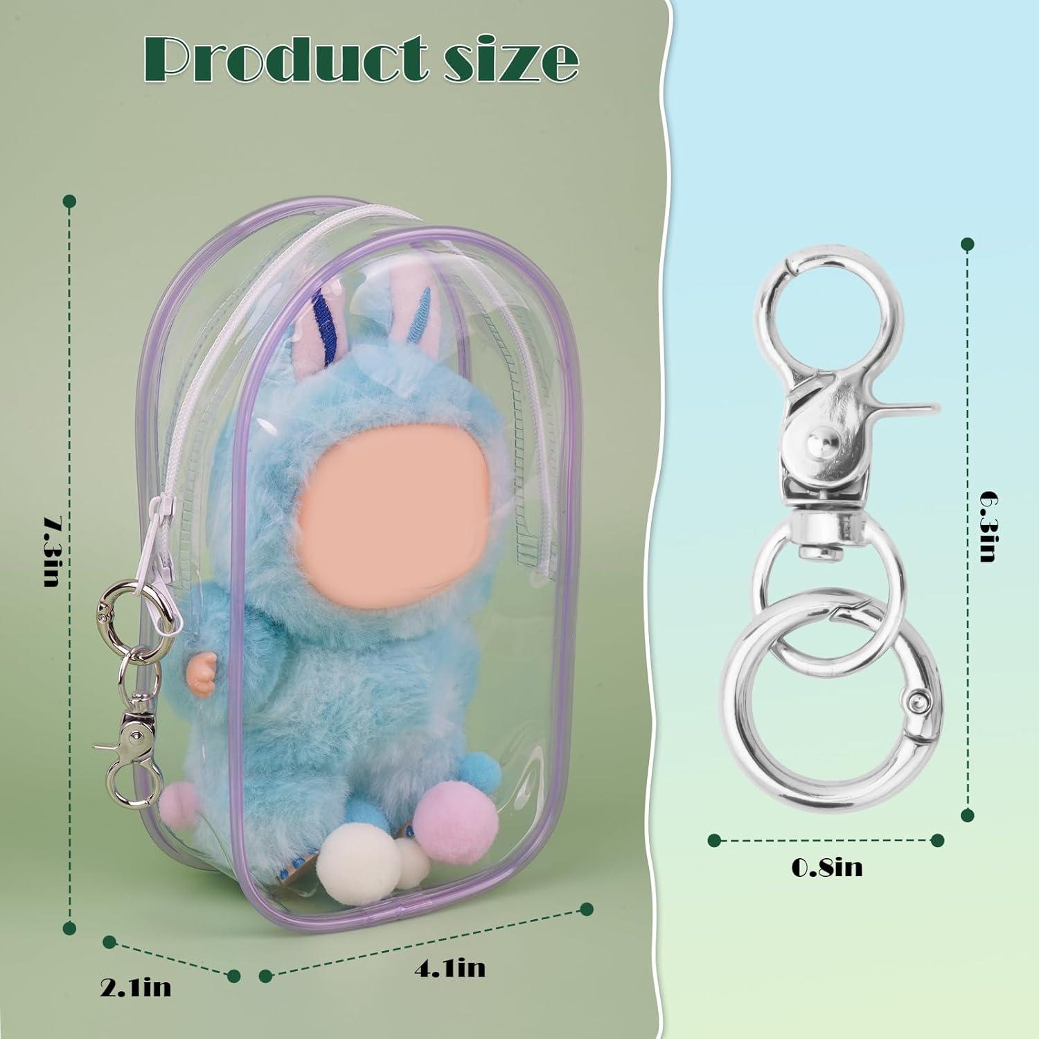 Bolsa de Exhibición Clara para Muñecas LABUBU 20.3x6.4x10.2cm