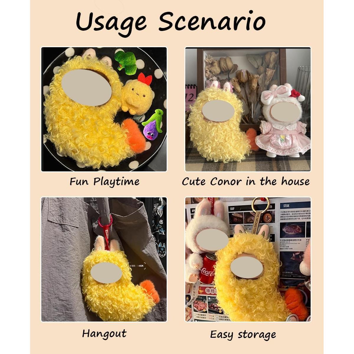 Ropa para muñeca de peluche Labubu 17cm Camarón