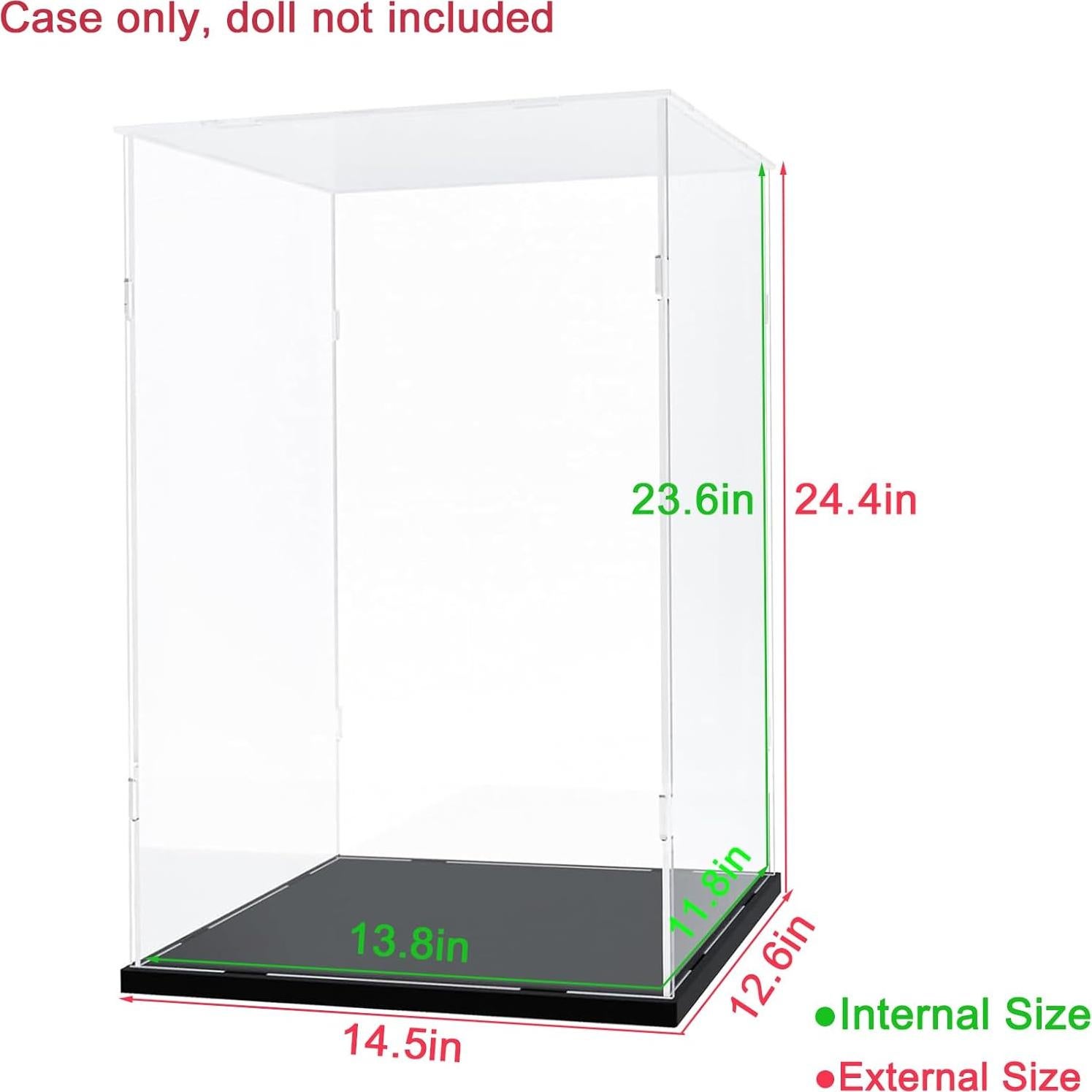 Caja de Exhibición Acrílica Transparente 35.1x30x60 cm ELEpure