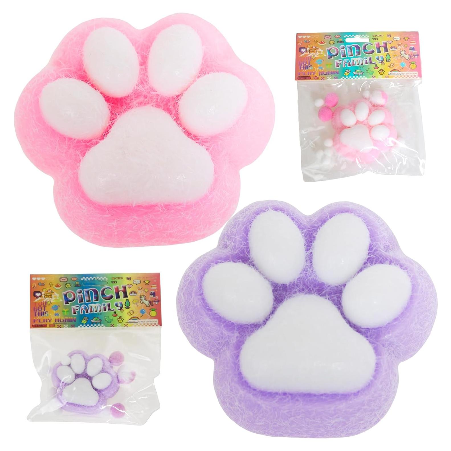 2 Piezas Juguetes Squishy de Pata de Gato Kawaii 8 cm