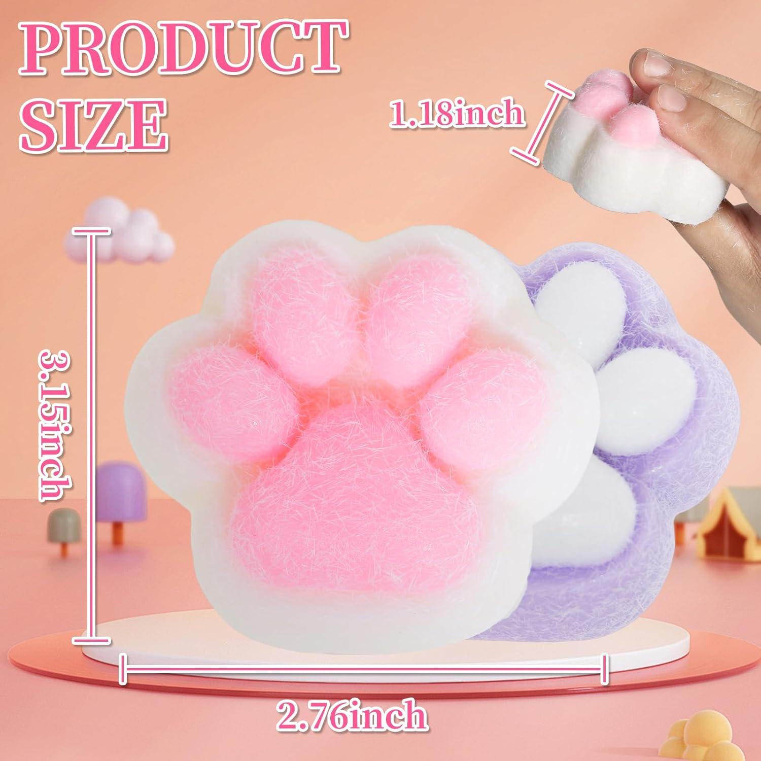 2 Piezas Juguetes Squishy de Pata de Gato Kawaii 8 cm