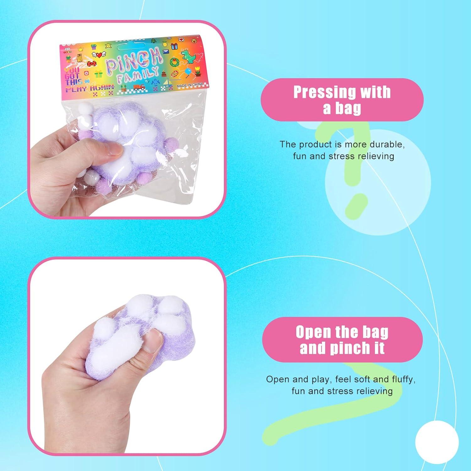 2 Piezas Juguetes Squishy de Pata de Gato Kawaii 8 cm