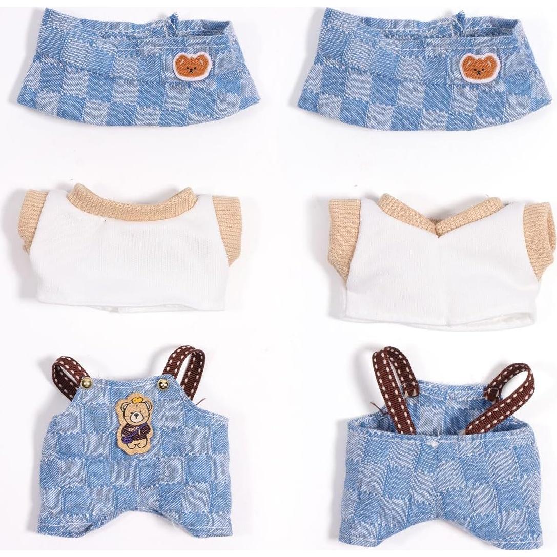Conjunto de Ropa para Muñeca AICase 17cm 3 Piezas Oso Vaquero