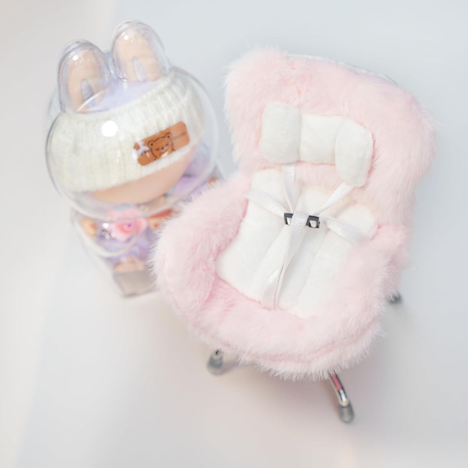 Asiento de coche BDBHAVB fox-001 Rosa claro con clip de ventilación