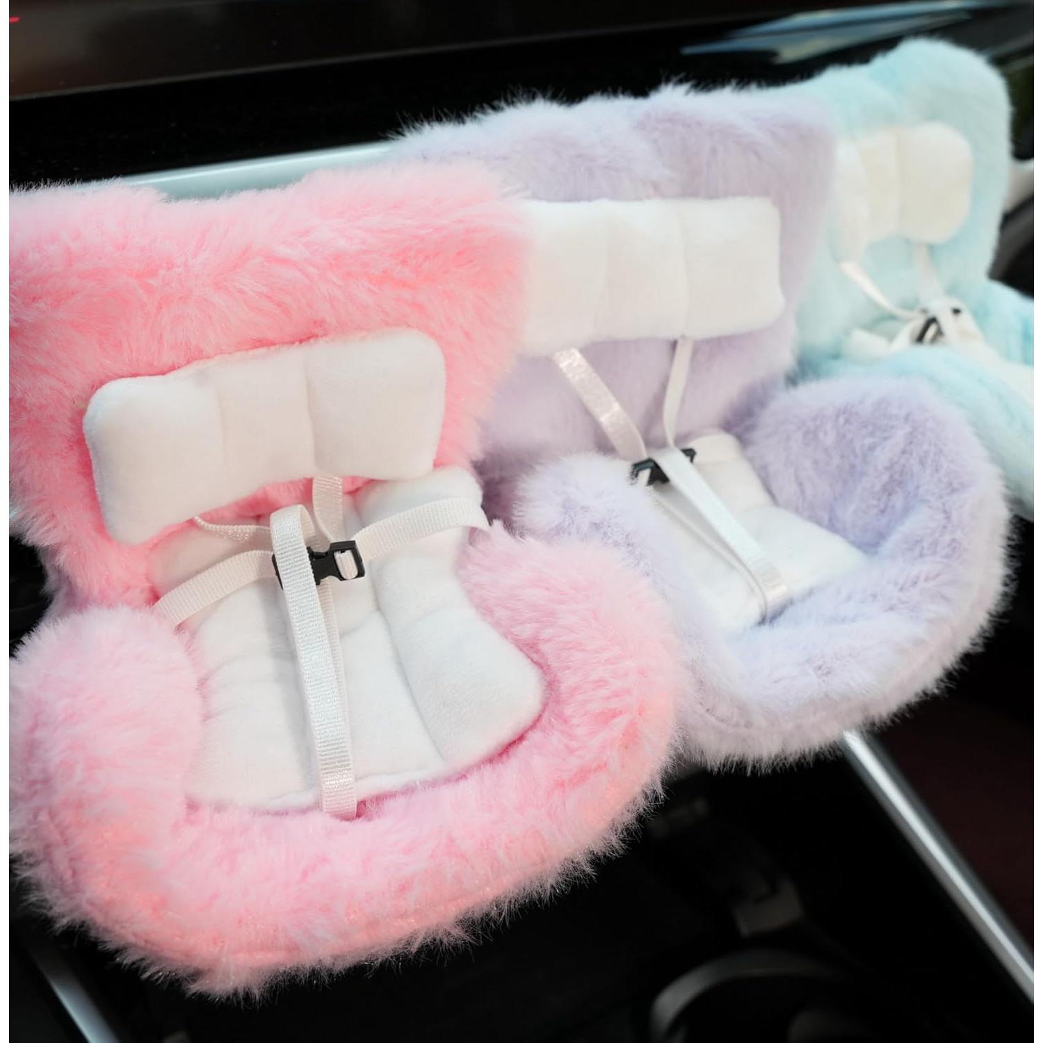 Asiento de coche BDBHAVB fox-001 Rosa claro con clip de ventilación