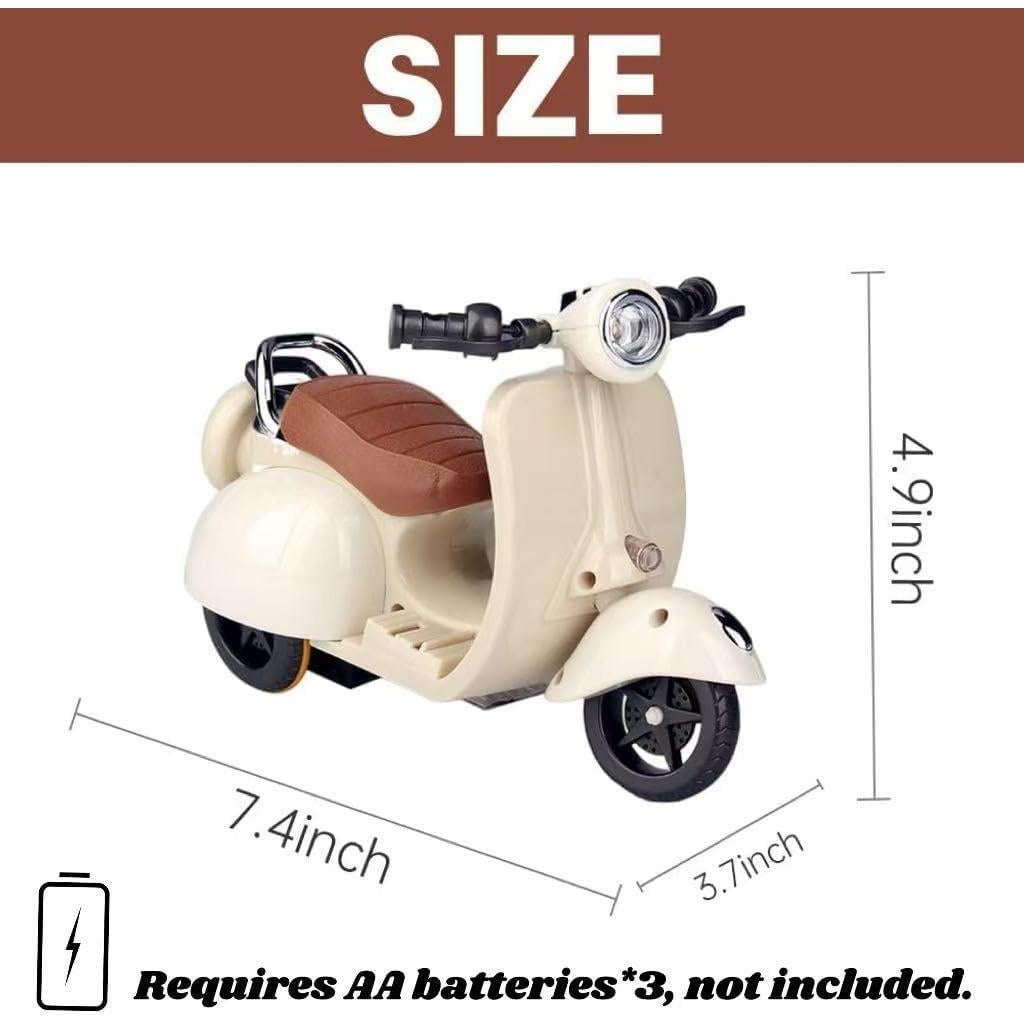 Scooter Interactivo para Muñeca Labubu con Luz y Música - Blanco