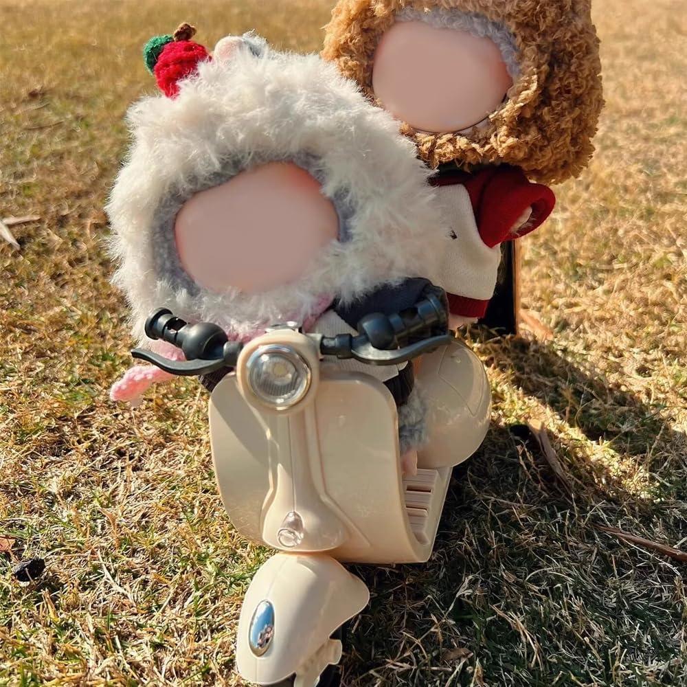 Scooter Interactivo para Muñeca Labubu con Luz y Música - Blanco