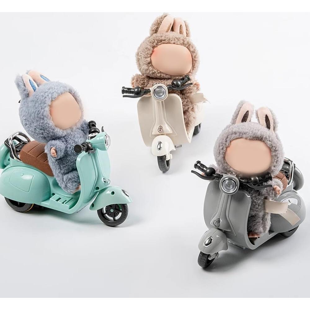 Scooter Interactivo para Muñeca Labubu con Luz y Música - Blanco