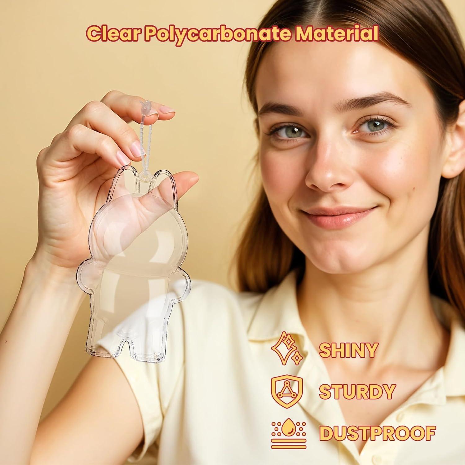 Funda de Exhibición LABUBU para Plush Emocionante Macaron - Policarbonato