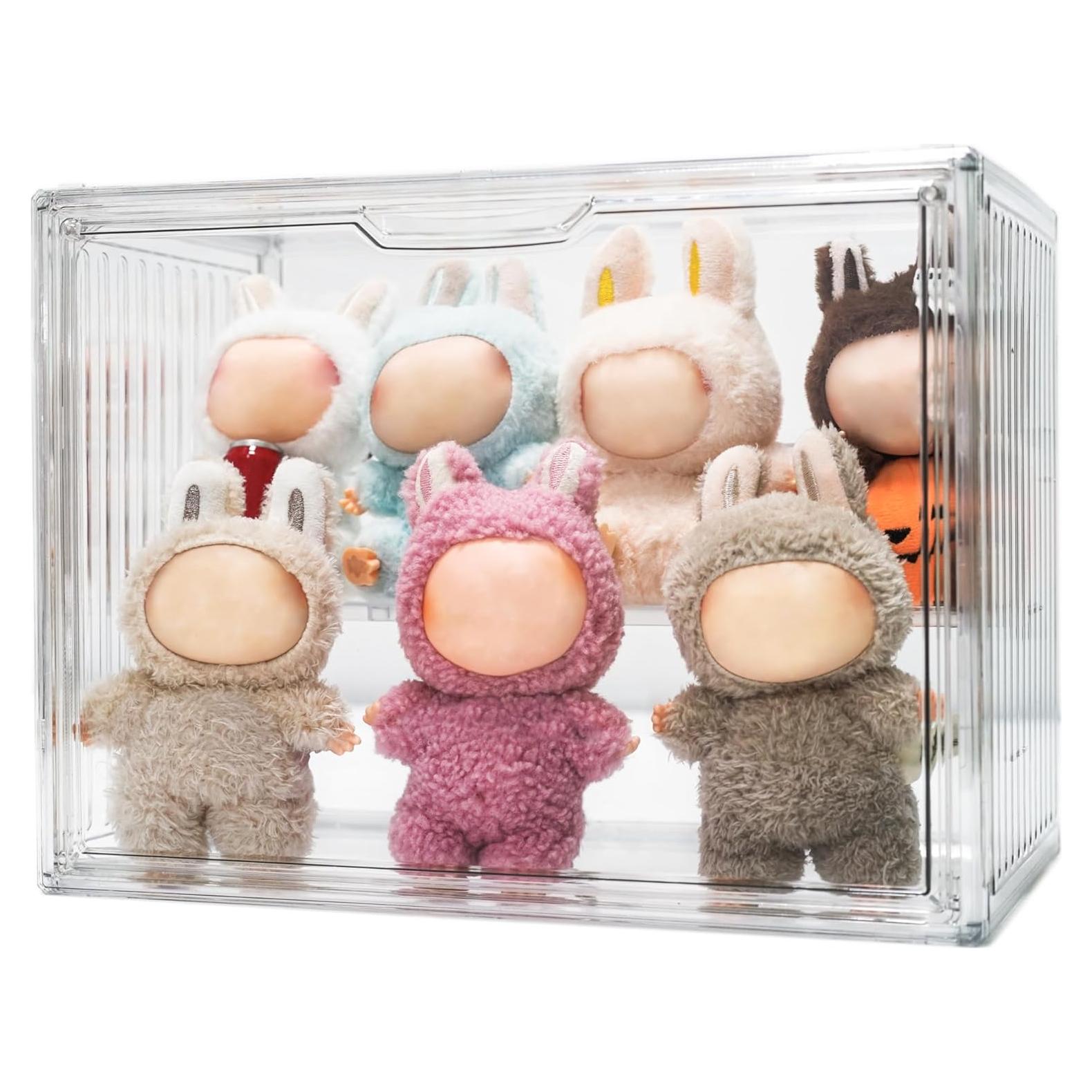 Caja de Almacenamiento Transparente Treayes para Muñecas 35.8x26.9cm