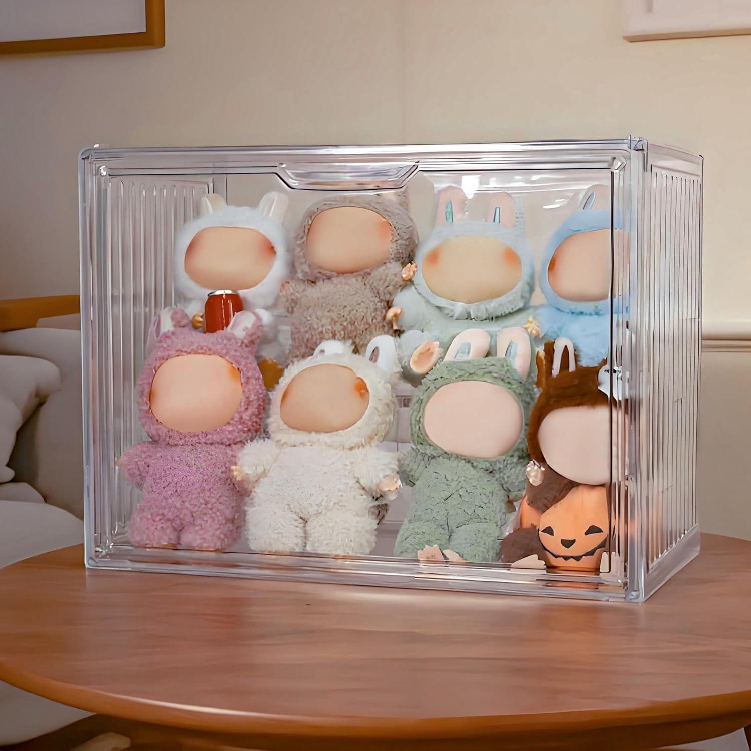 Caja de Almacenamiento Transparente Treayes para Muñecas 35.8x26.9cm