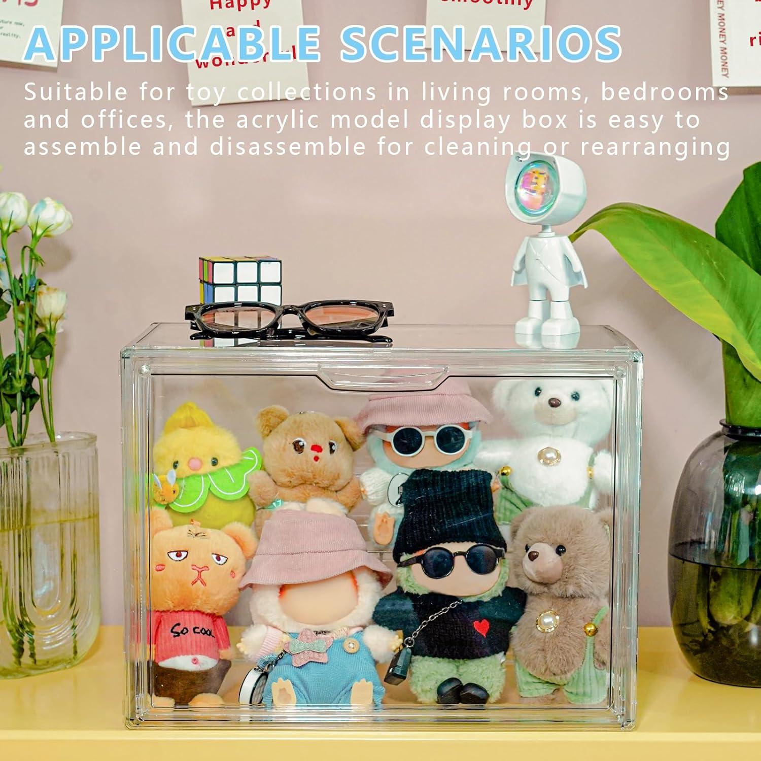 Caja de Almacenamiento Transparente Treayes para Muñecas 35.8x26.9cm