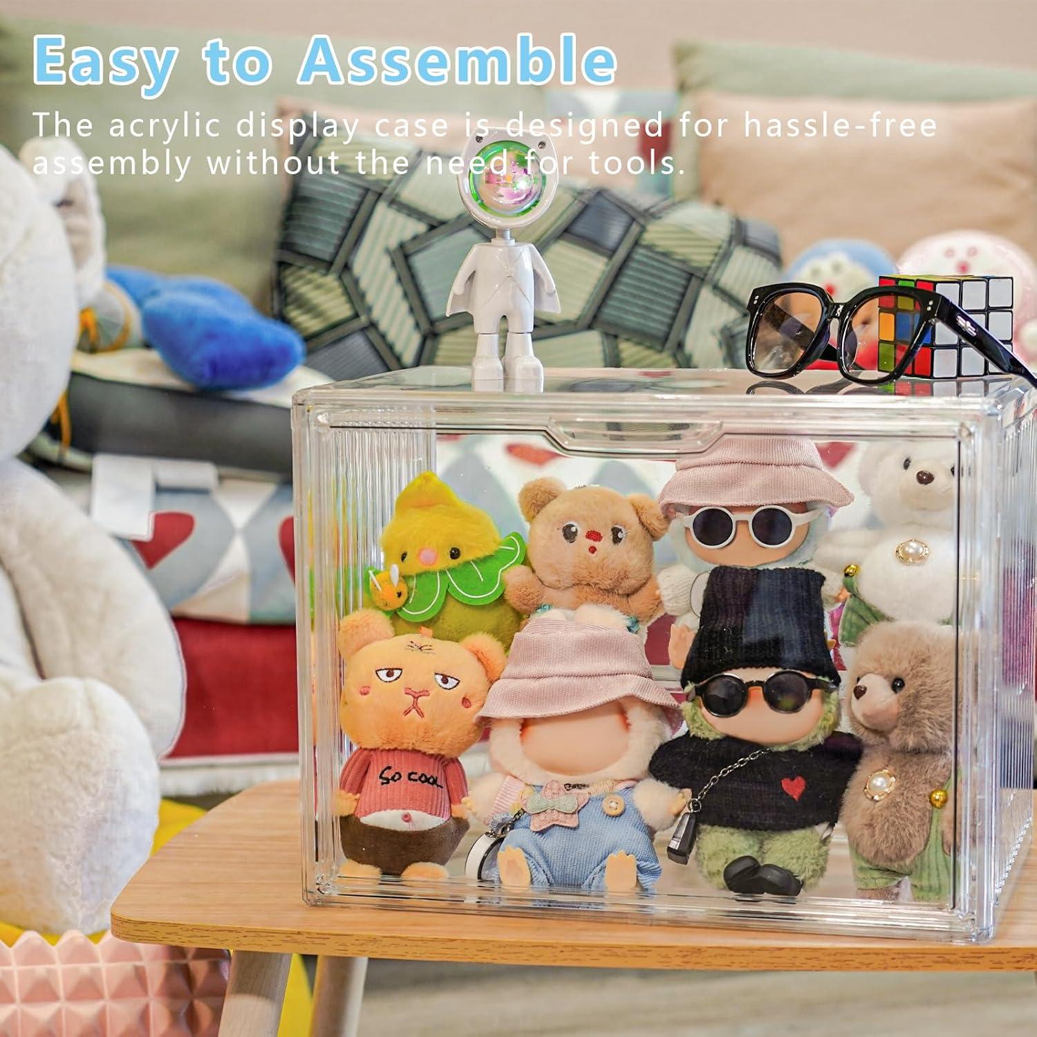 Caja de Almacenamiento Transparente Treayes para Muñecas 35.8x26.9cm