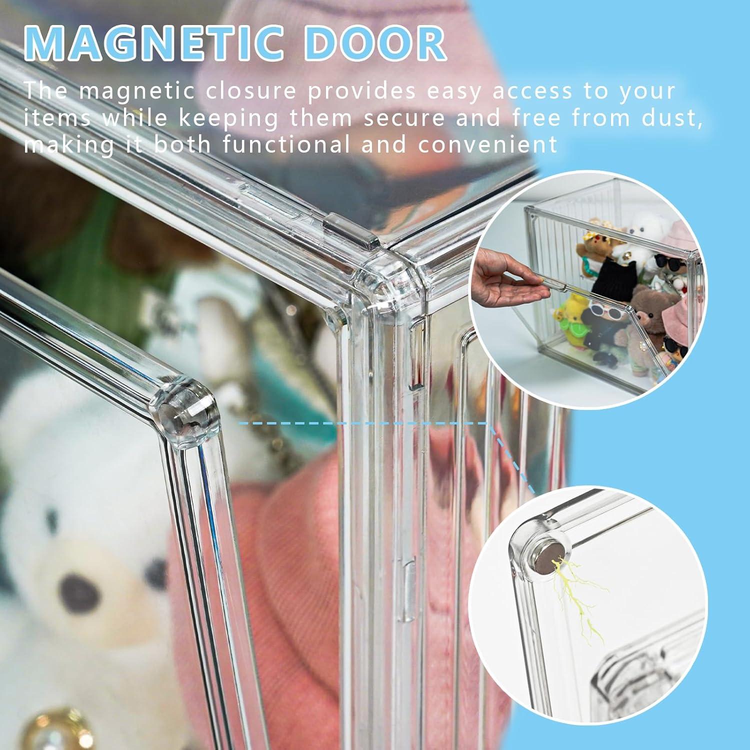 Caja de Almacenamiento Transparente Treayes para Muñecas 35.8x26.9cm