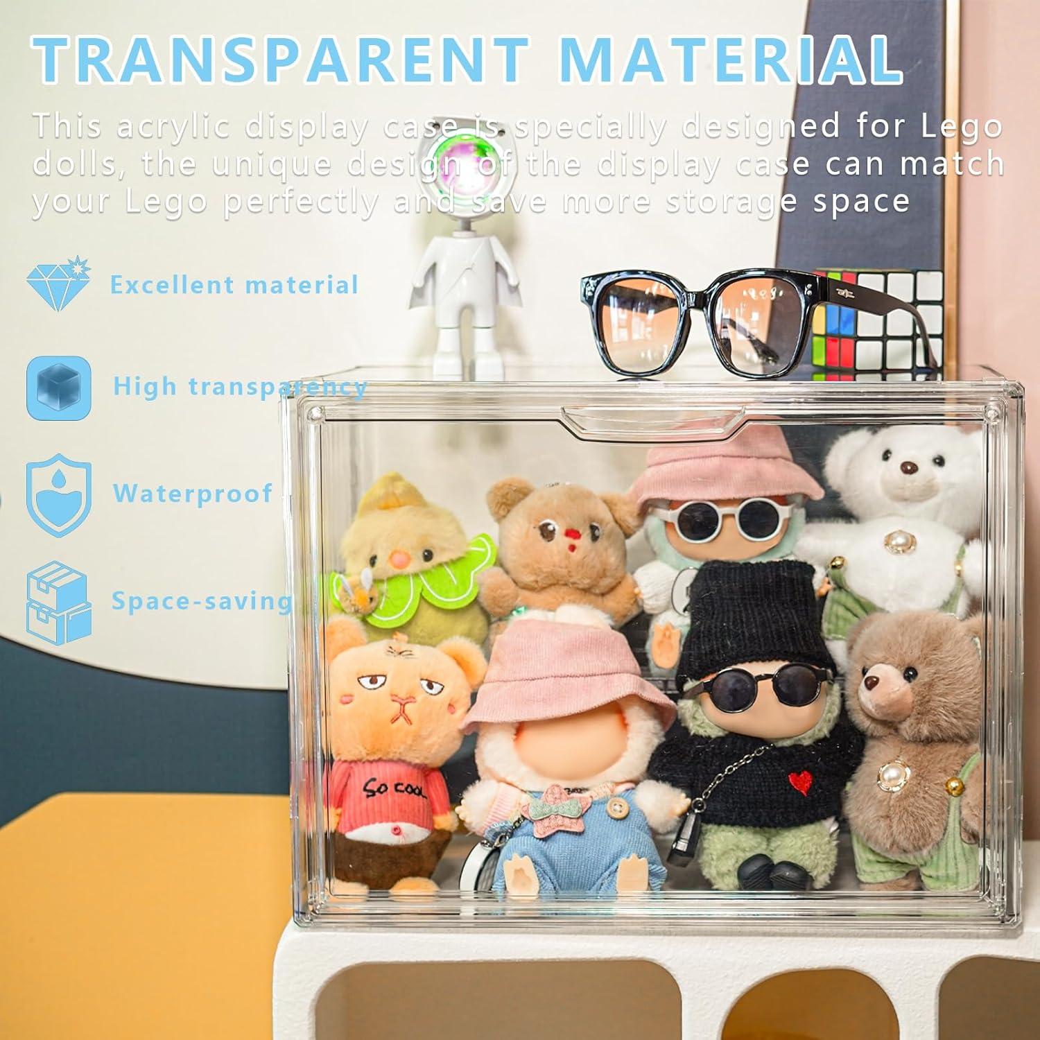 Caja de Almacenamiento Transparente Treayes para Muñecas 35.8x26.9cm