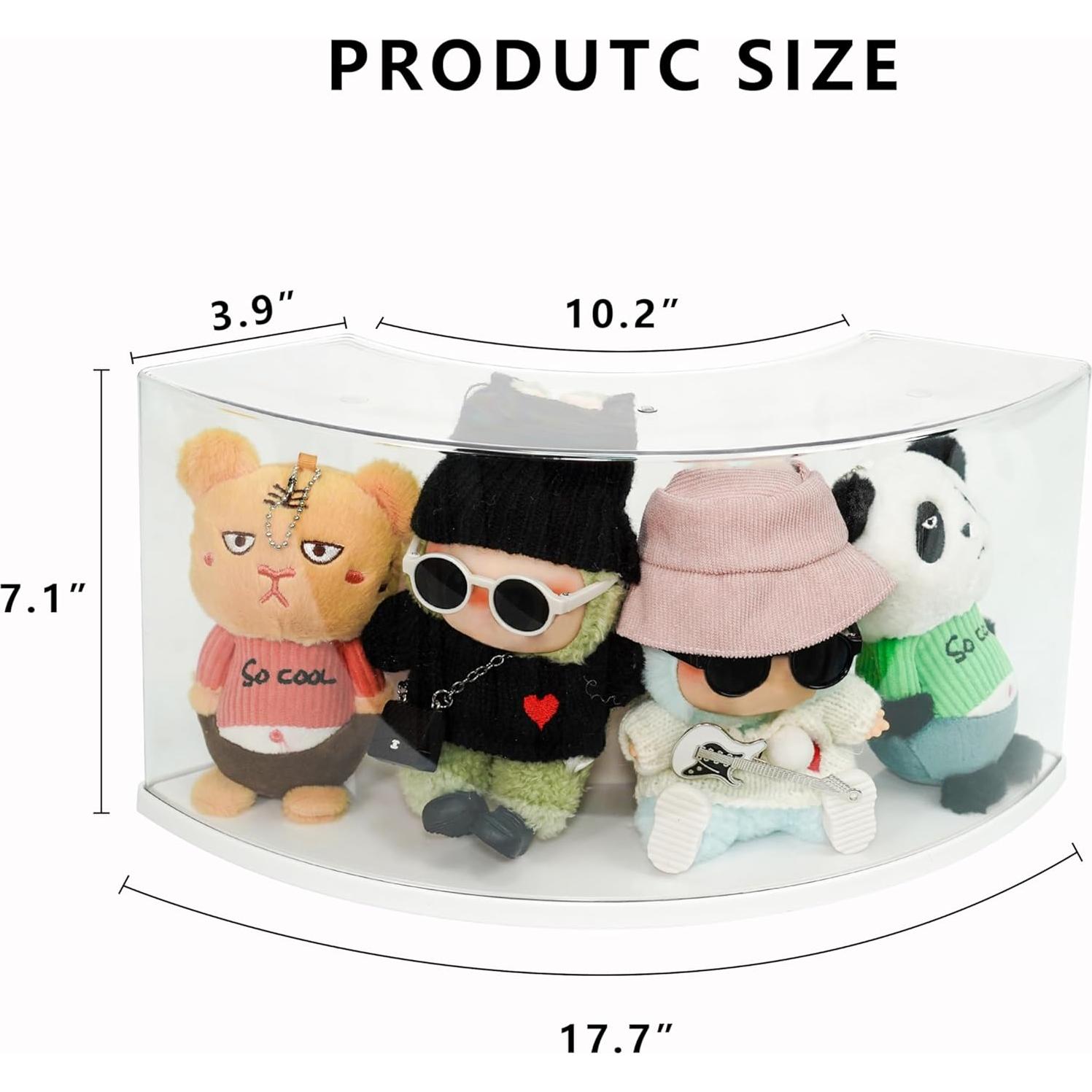 Caja de Exhibición de Muñecas Treayes - Organizador Apilable 37.6x17.8cm