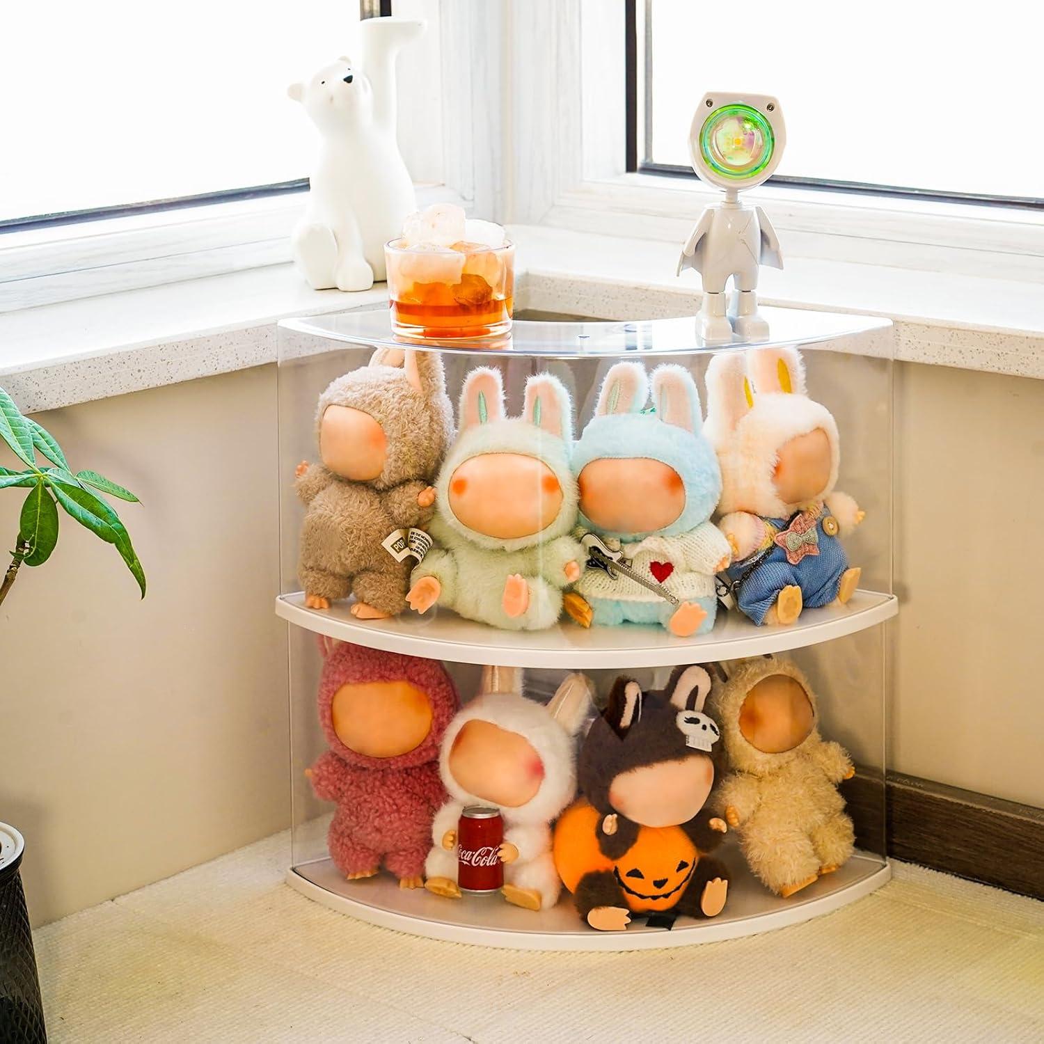 Caja de Exhibición de Muñecas Treayes - Organizador Apilable 37.6x17.8cm