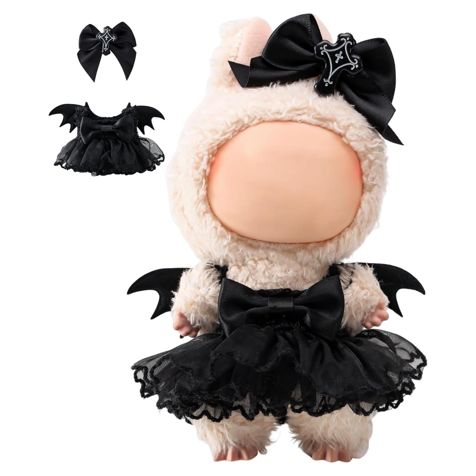 Conjunto de Ropa para Muñecas Labbuu 17cm - Vestido Murciélago