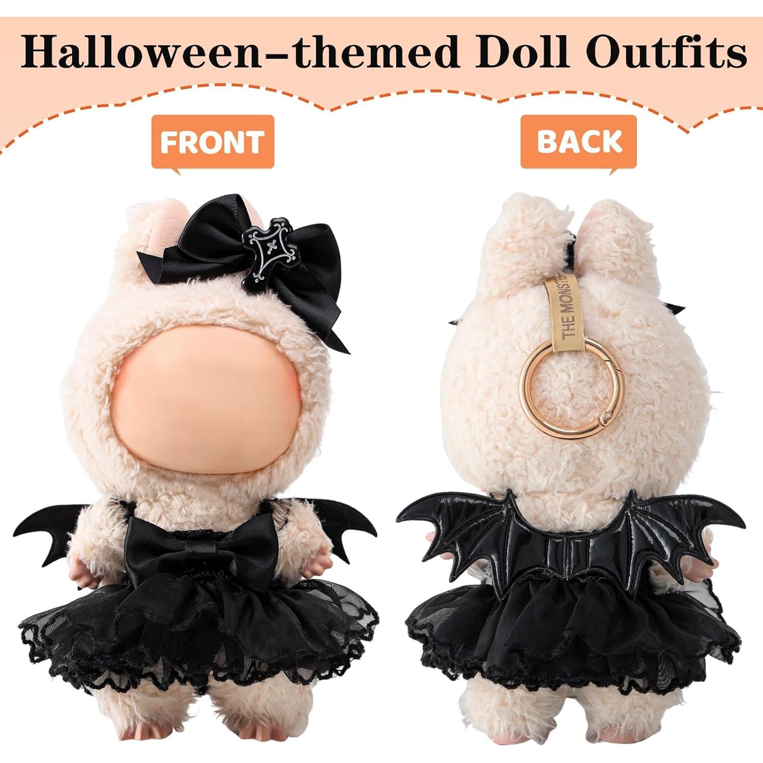 Conjunto de Ropa para Muñecas Labbuu 17cm - Vestido Murciélago