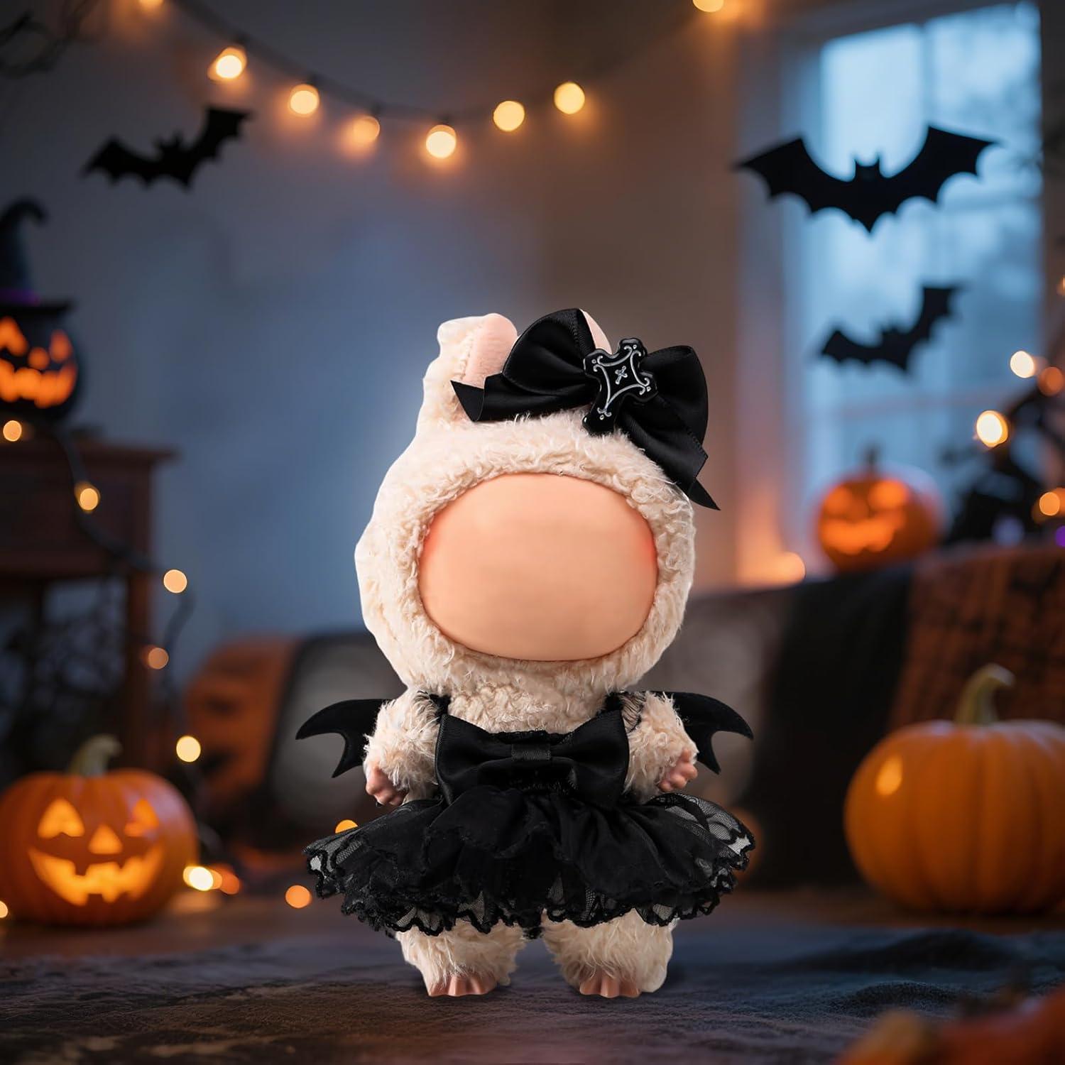 Conjunto de Ropa para Muñecas Labbuu 17cm - Vestido Murciélago