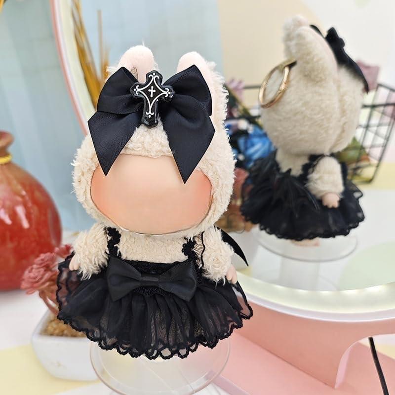 Conjunto de Ropa para Muñecas 17cm JSLOVFLO Vestido Halloween Negro