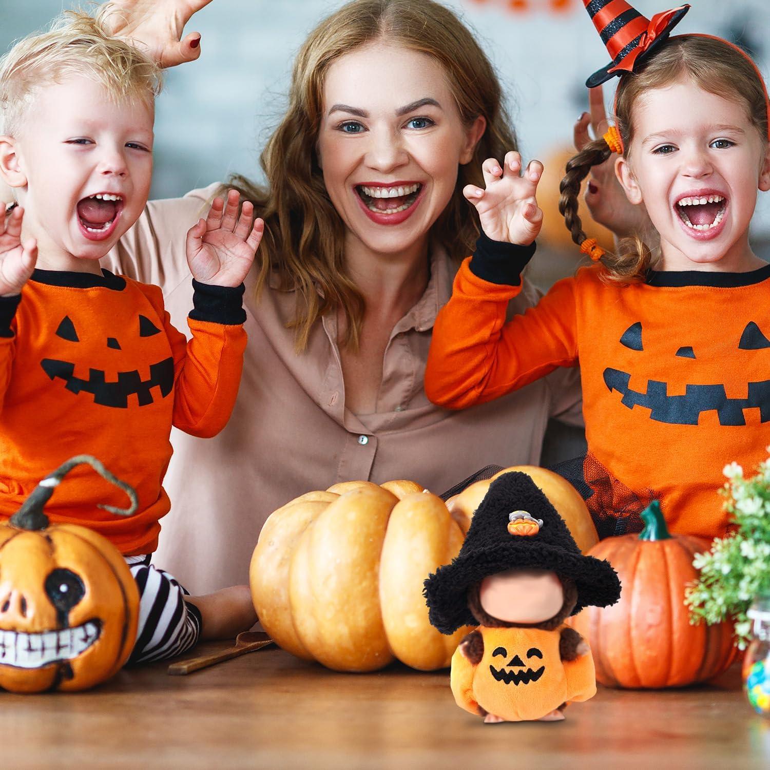 Disfraz de Halloween para muñeca 17cm - Calabaza y Sombrero