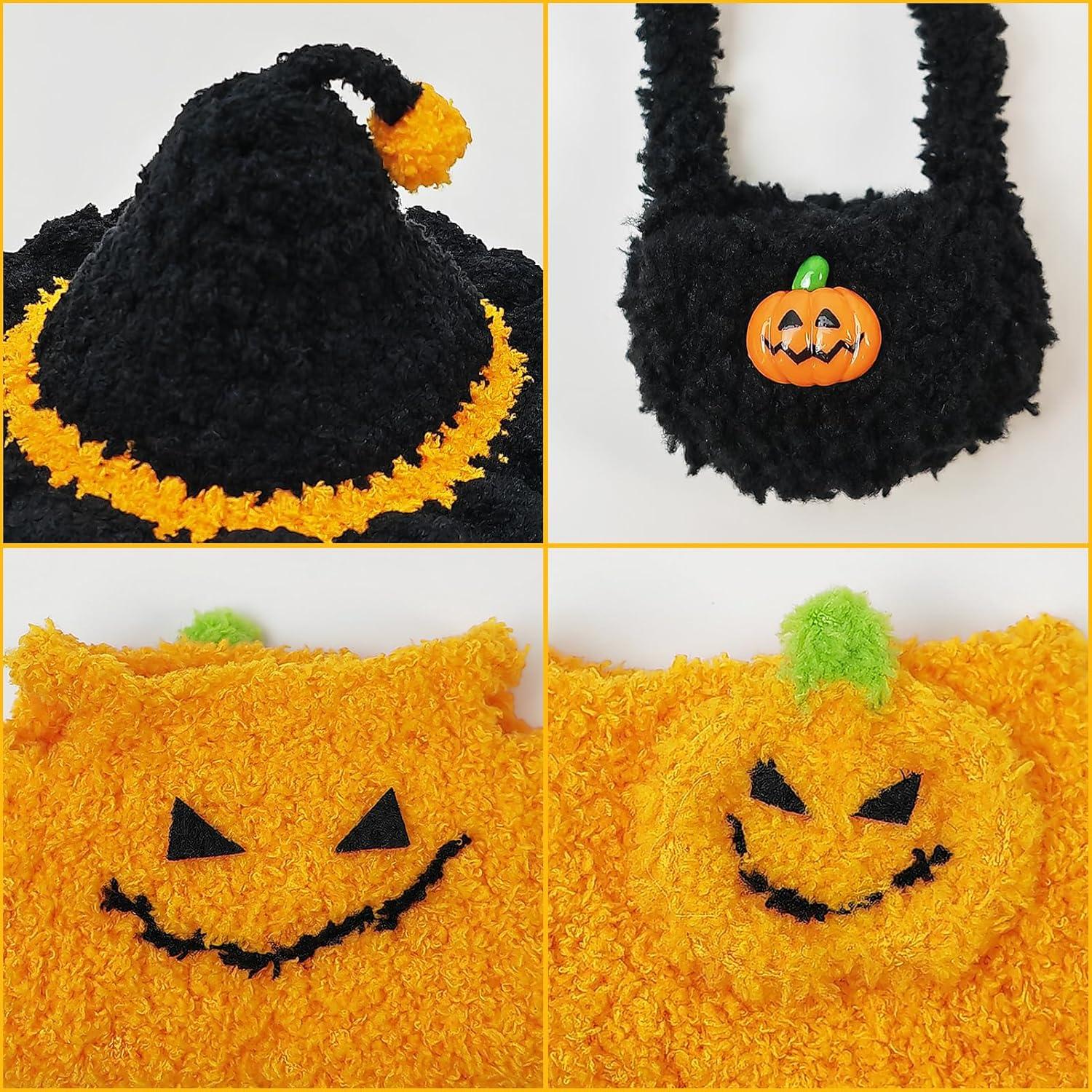 Conjunto de Ropa de Muñeca Halloween Labubu 17cm - Sombrero y Top