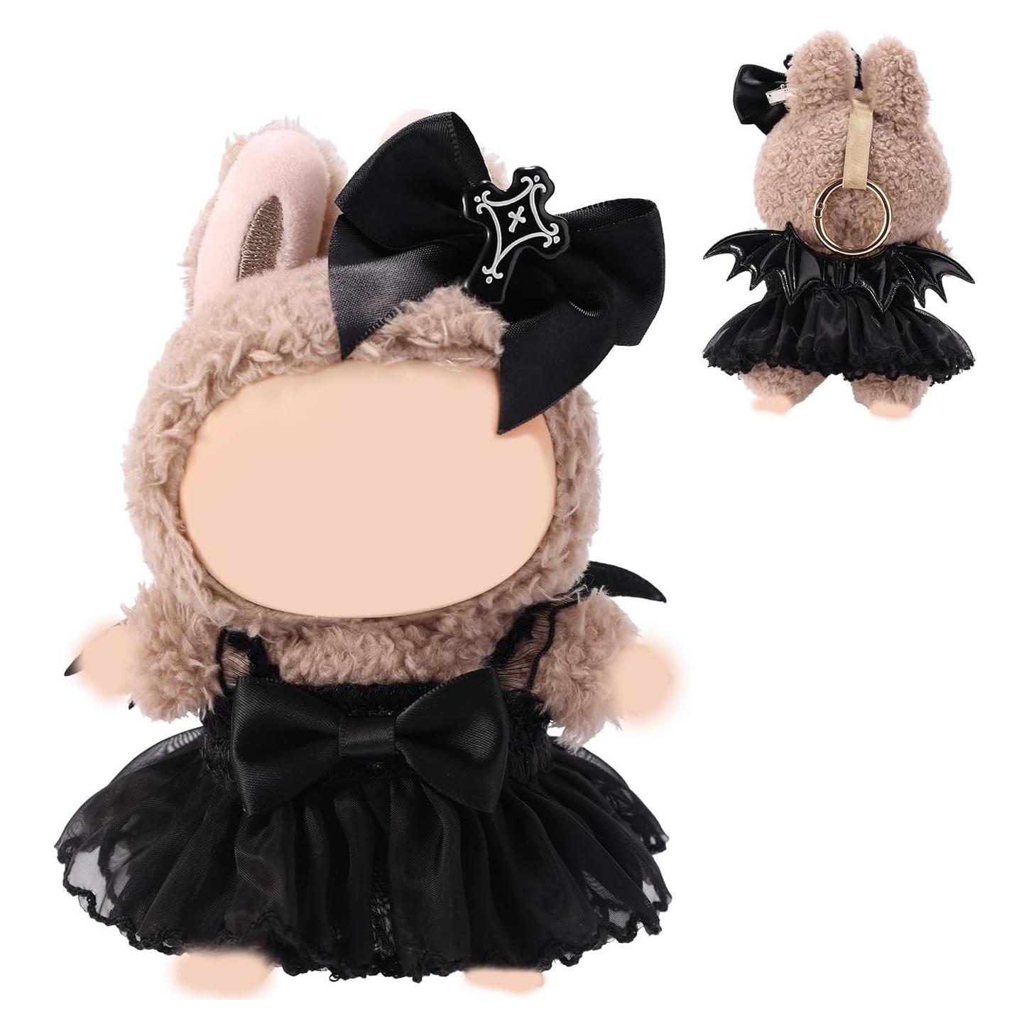 Conjunto de Ropa para Muñecas Lyreh 17cm Vestido Gótico Negro