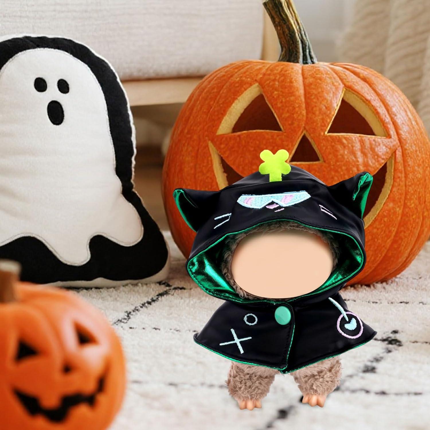 Chal de Muñeca Halloween Fukaisu 14cm Diablo Negro Verde