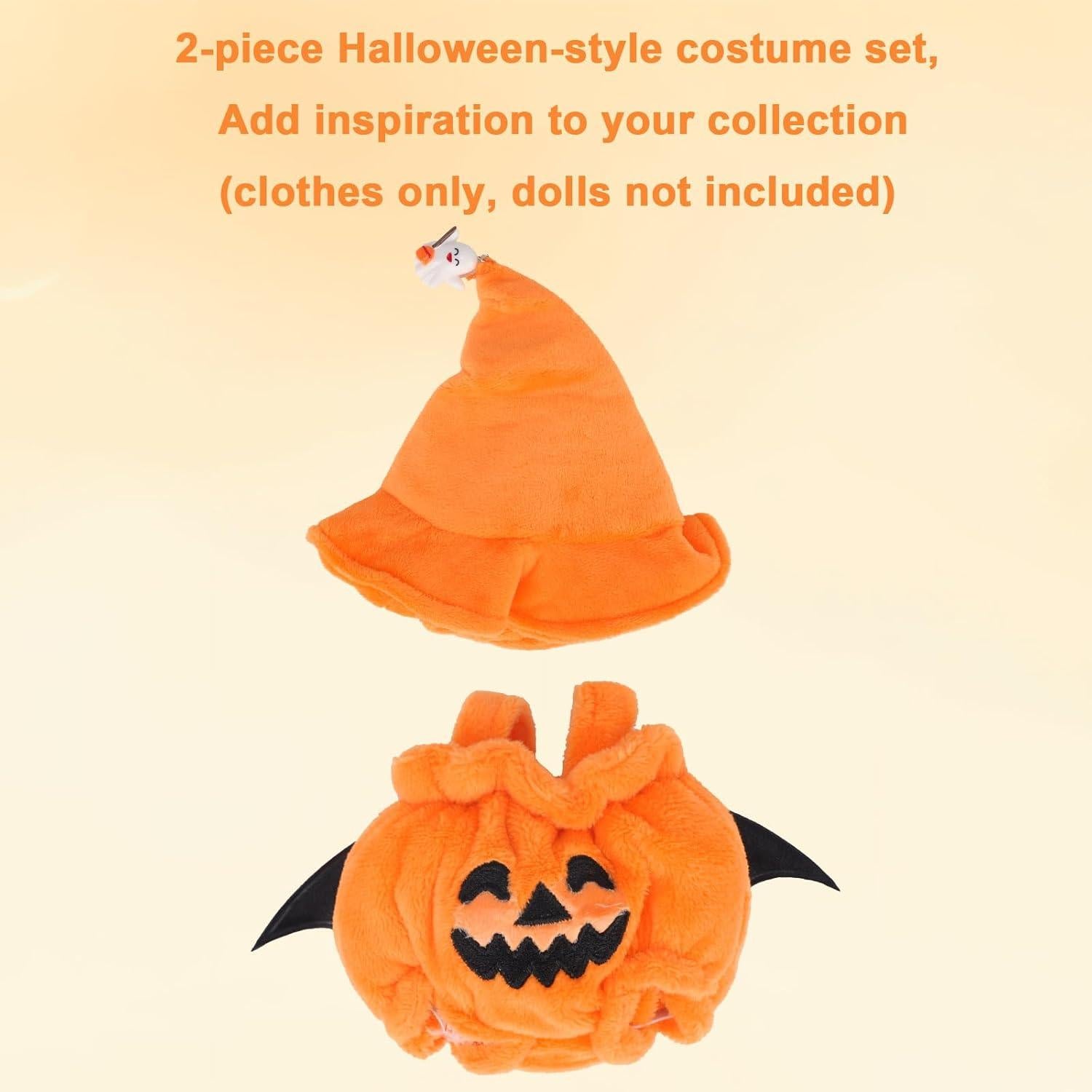 Conjunto Ropa de Muñeca Halloween BOXOB 17cm Calabaza