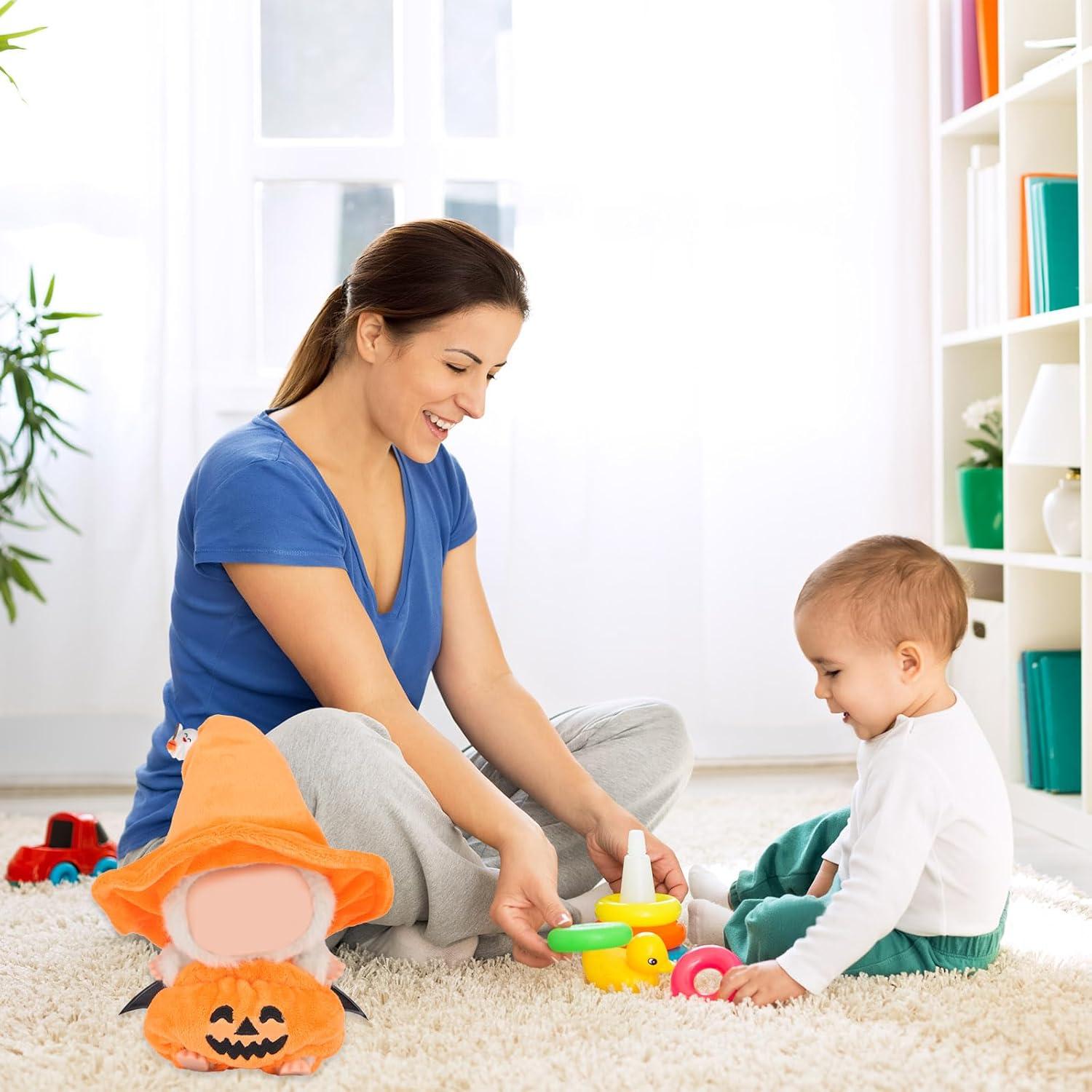 Conjunto Ropa de Muñeca Halloween BOXOB 17cm Calabaza