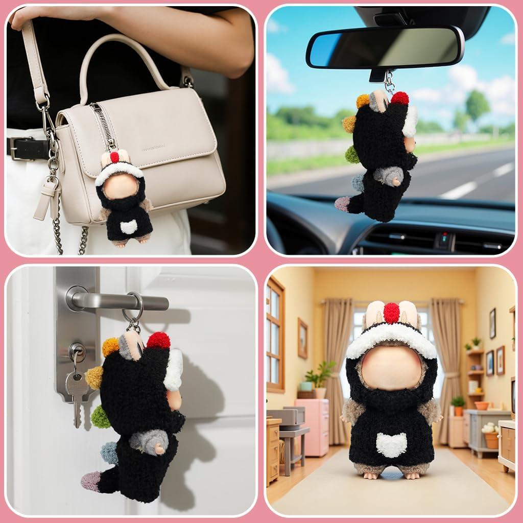 Conjunto de Ropa para Muñeca 17cm Ariker Dinosaurio Negro