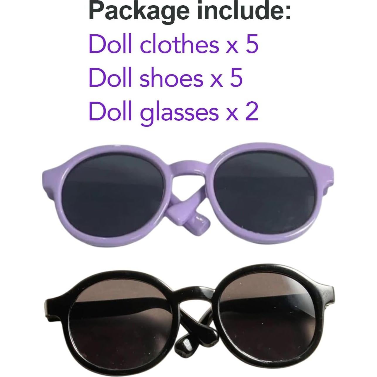 5 Conjuntos de Disfraces de Halloween para Muñeca 17cm Ezcora